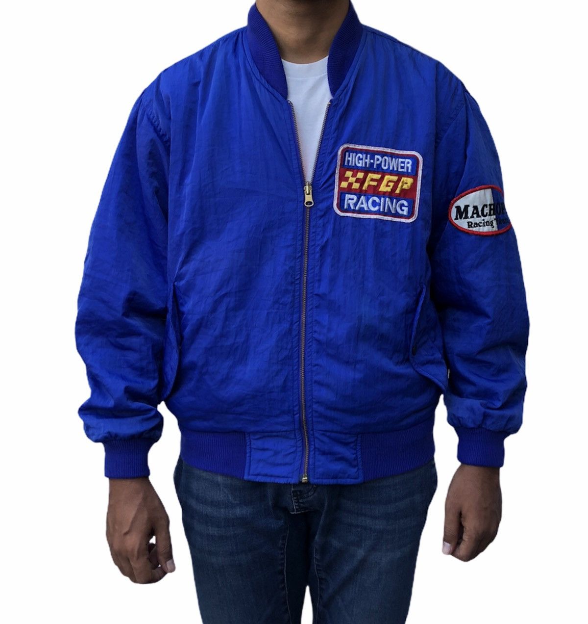 Sports Specialties Vintage Machope Racing Bomber Reversible Jacket Size US M / EU 48-50 / 2 - 5 Thumbnail