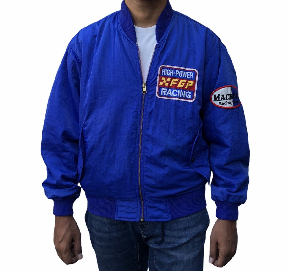 Sports Specialties Vintage Machope Racing Bomber Reversible Jacket Size US M / EU 48-50 / 2 - 2 Thumbnail