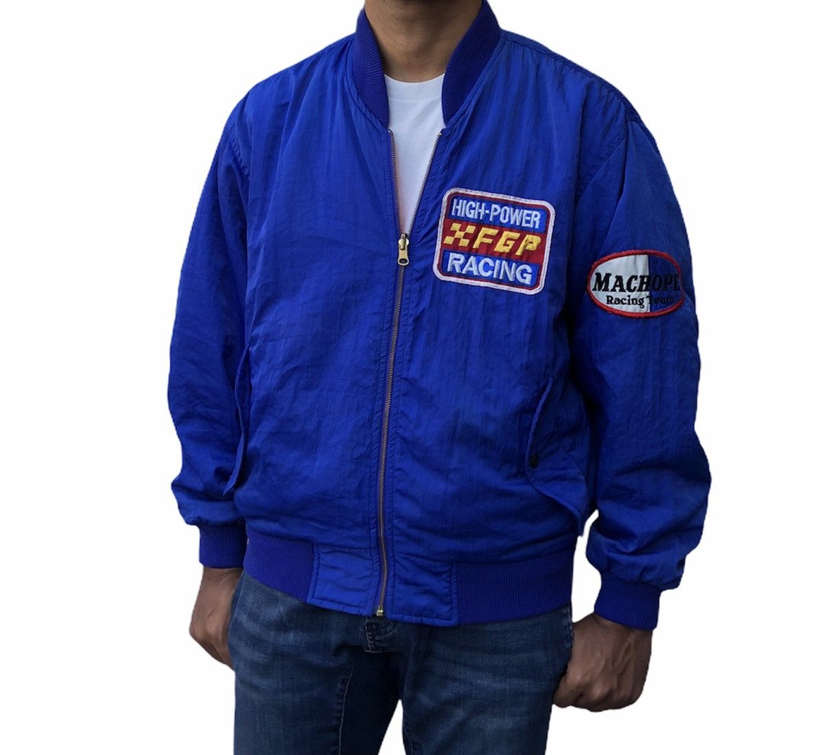 Sports Specialties Vintage Machope Racing Bomber Reversible Jacket Size US M / EU 48-50 / 2 - 1 Thumbnail