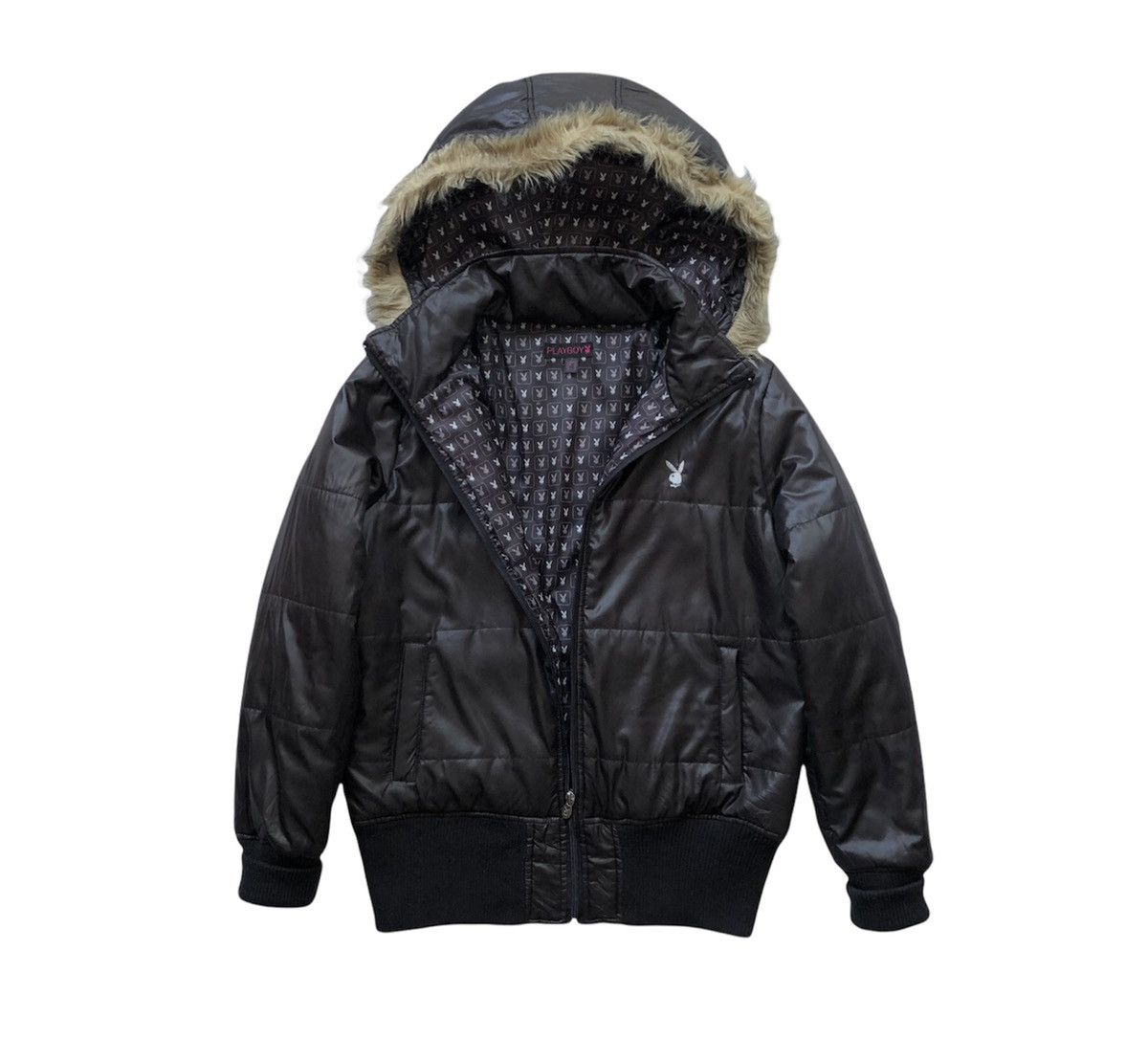 Playboy Playboy Puffer Hooded Jacket For Women Size ONE SIZE - 1 Thumbnail