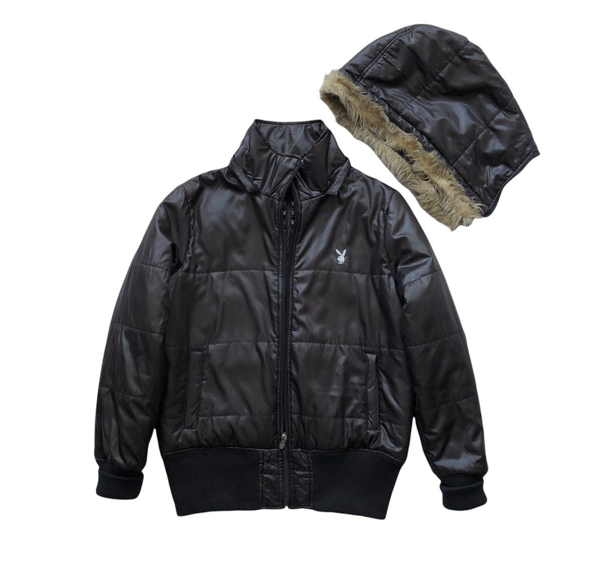 Playboy Playboy Puffer Hooded Jacket For Women Size ONE SIZE - 2 Thumbnail