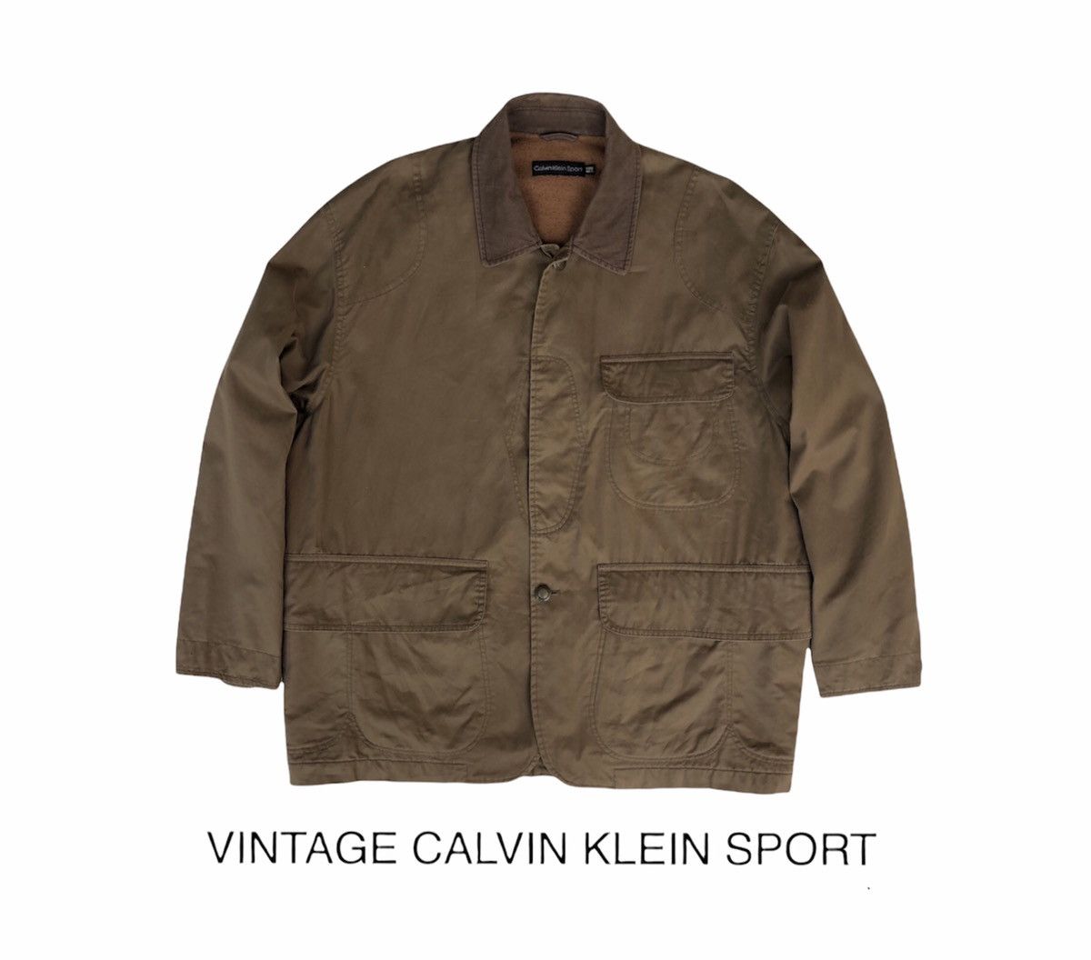 Calvin Klein Vintage 90s Calvin Klein Sport Homme Safari Jacket Size US L / EU 52-54 / 3 - 1 Thumbnail