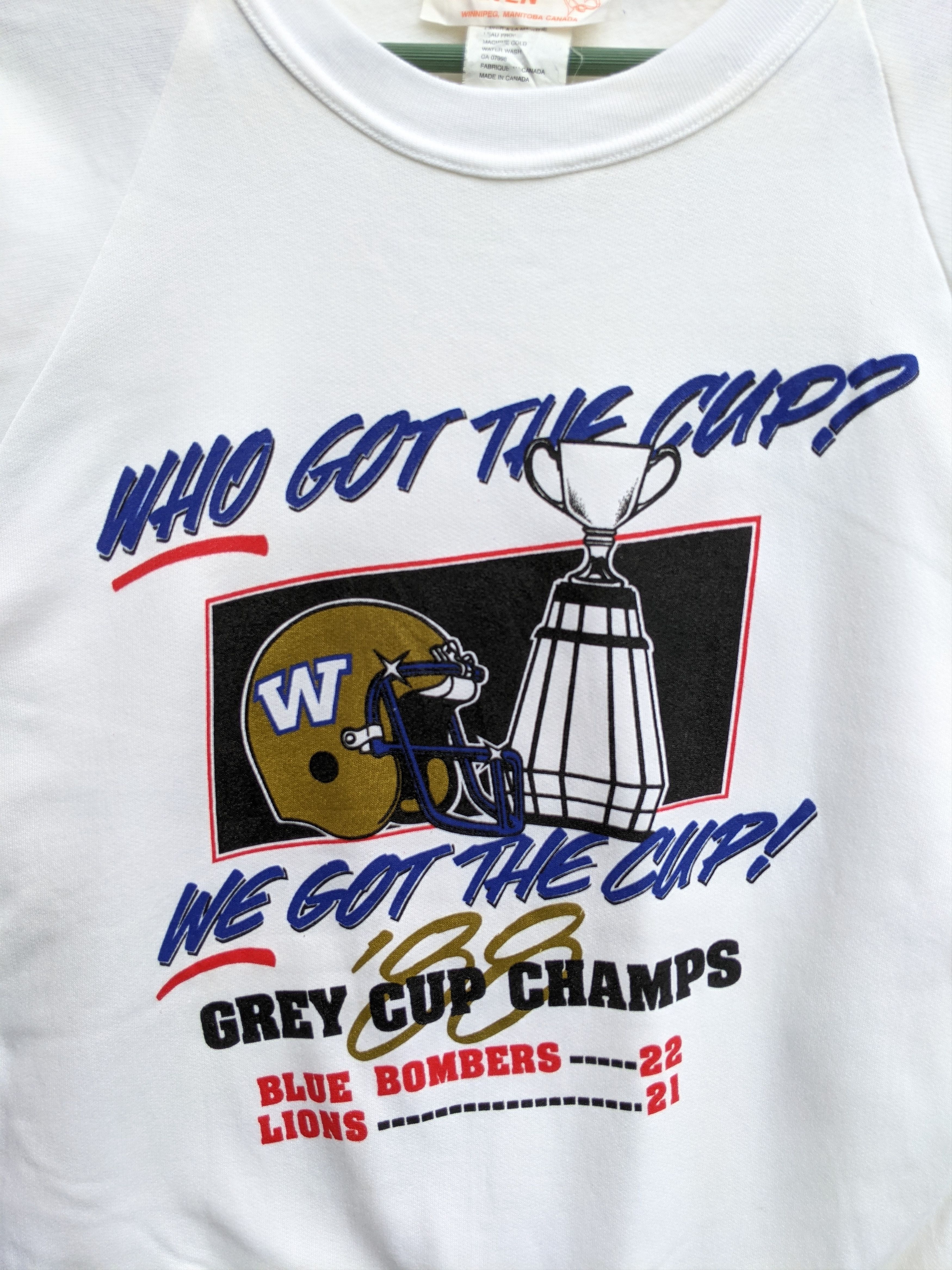 Vintage 88 Grey Cup Champs Sweatshirt