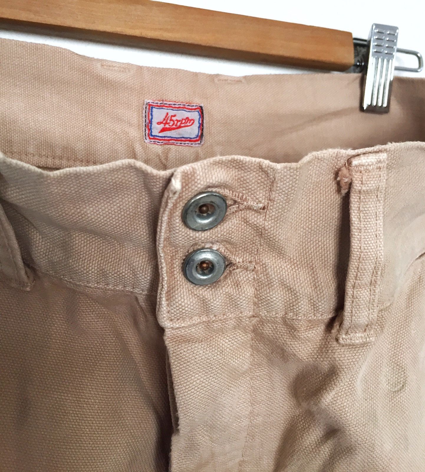 45rpm 45RPM 🇯🇵 Indigo High Waisted Khakis Trousers Pants Size US 28 / EU 44 - 4 Thumbnail