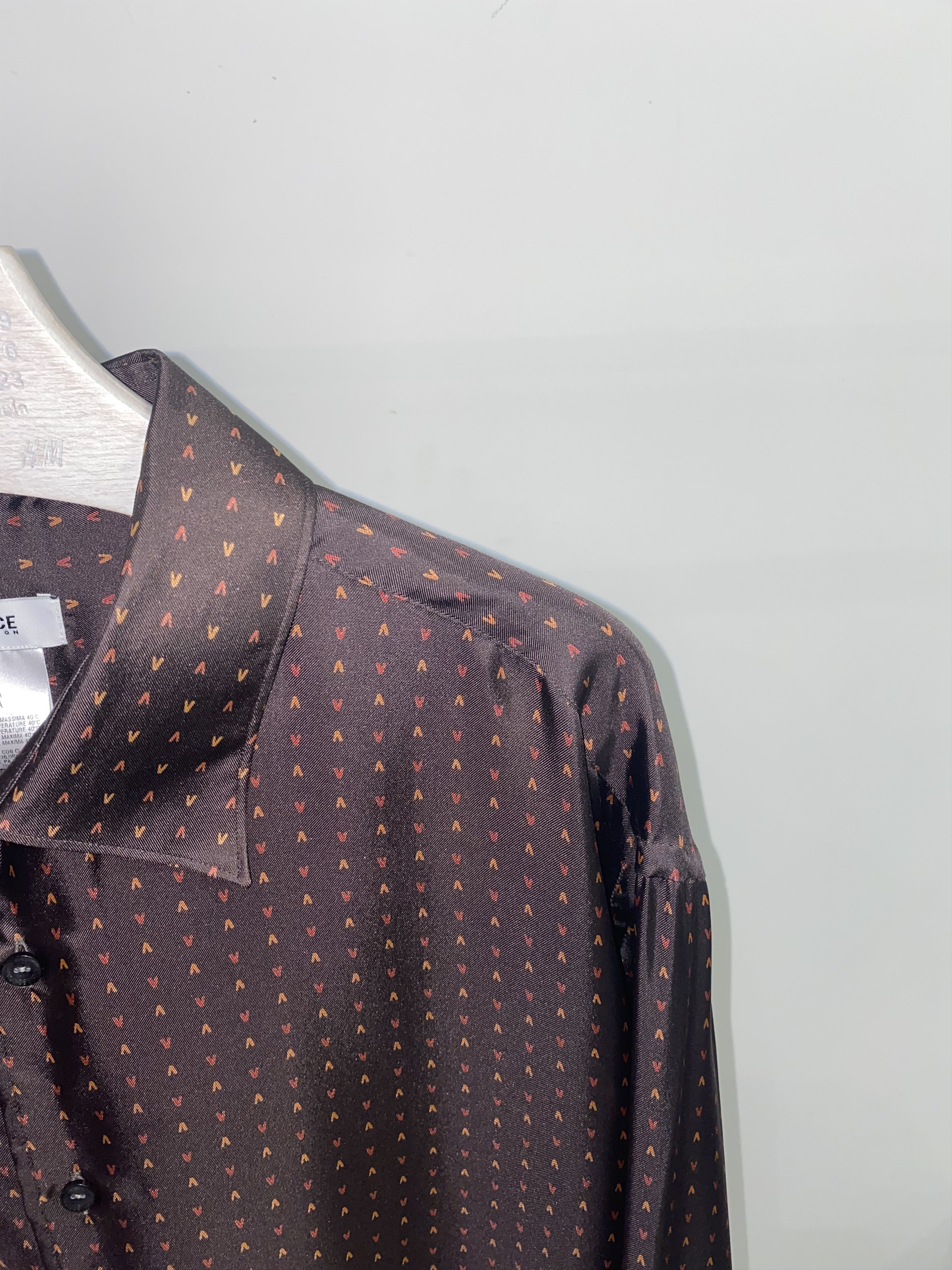 Versace Versace Collection "V" All Over Print Silk Button Up Shirt Size US XL / EU 56 / 4 - 3 Thumbnail