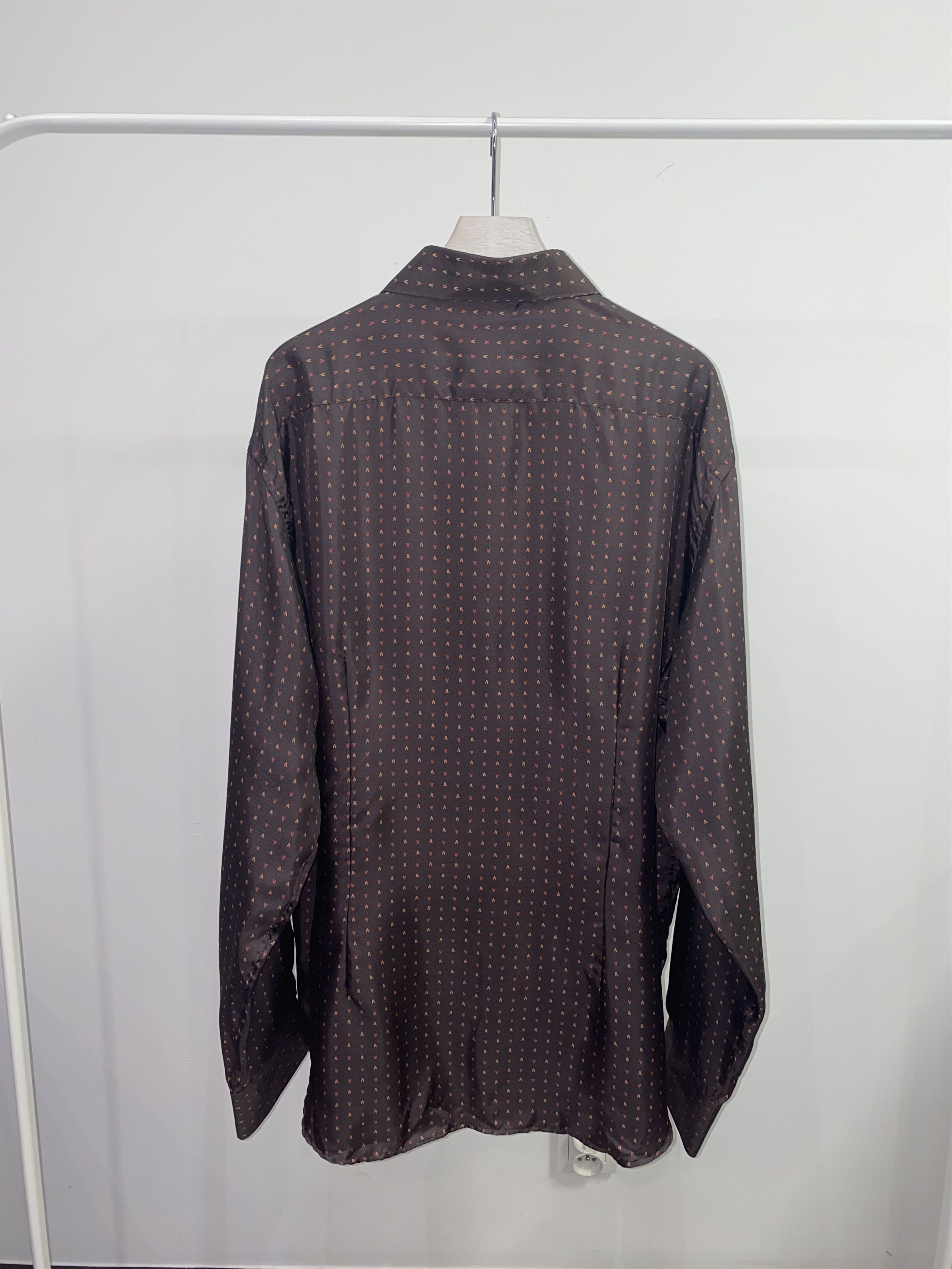 Versace Versace Collection "V" All Over Print Silk Button Up Shirt Size US XL / EU 56 / 4 - 5 Thumbnail