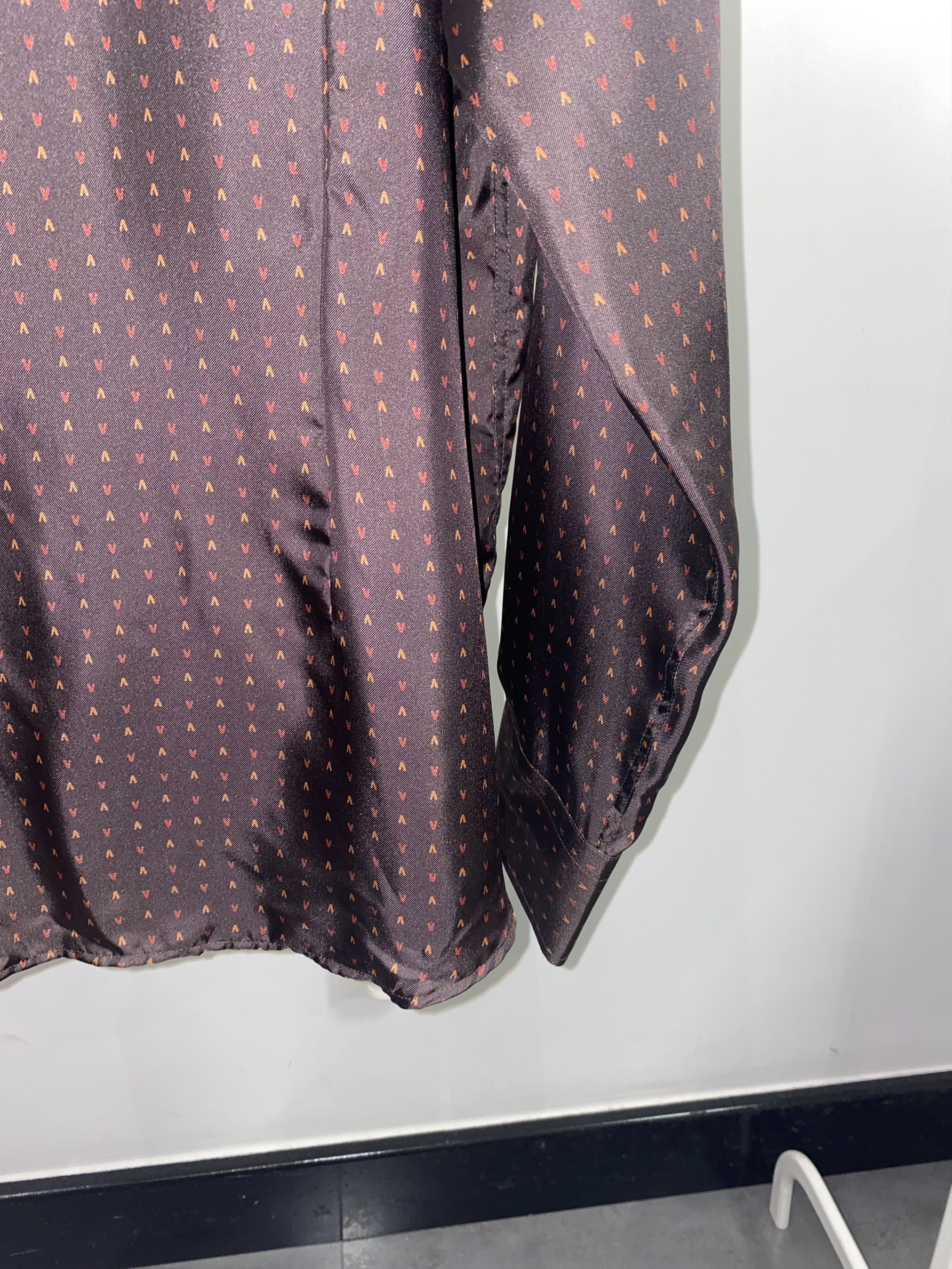 Versace Versace Collection "V" All Over Print Silk Button Up Shirt Size US XL / EU 56 / 4 - 7 Thumbnail