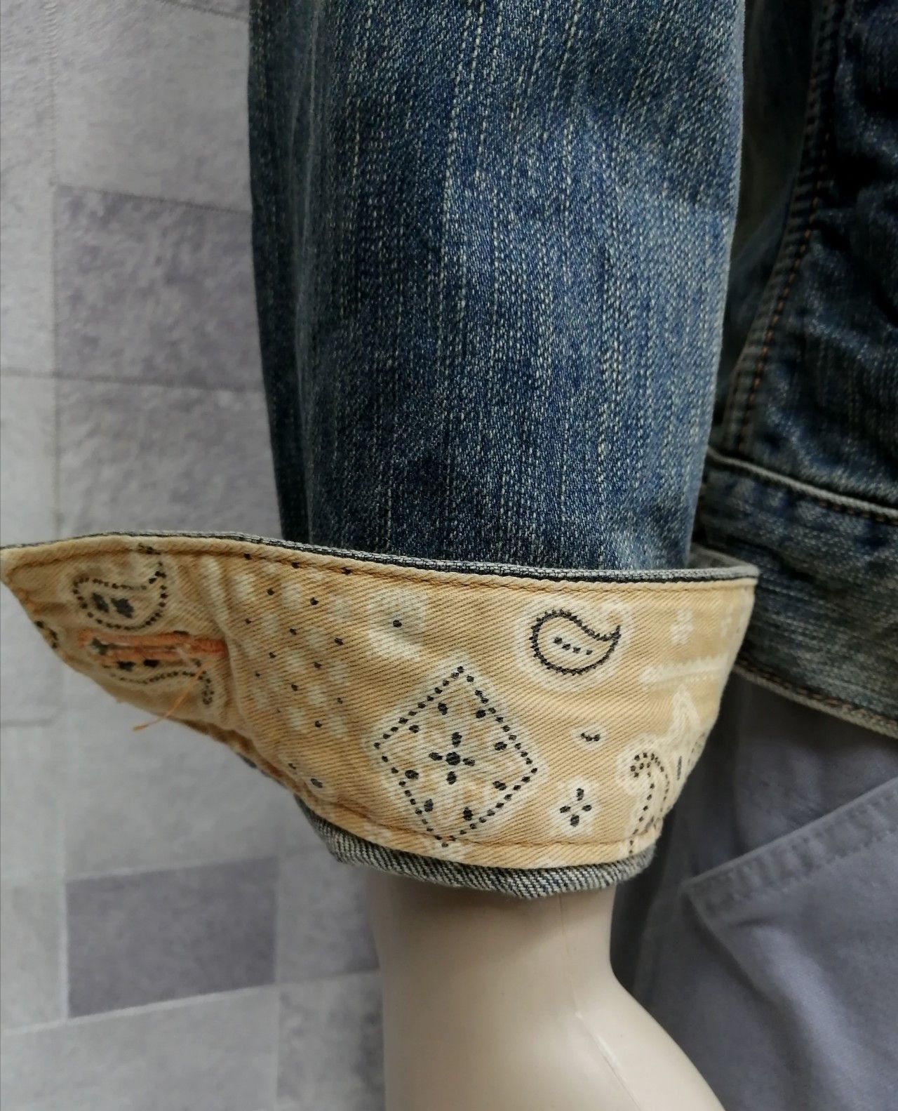 Edwin EDWIN Rusty Blue Paisley Bandana Denim Insp.Kapital Bandana Size US S / EU 44-46 / 1 - 5 Thumbnail