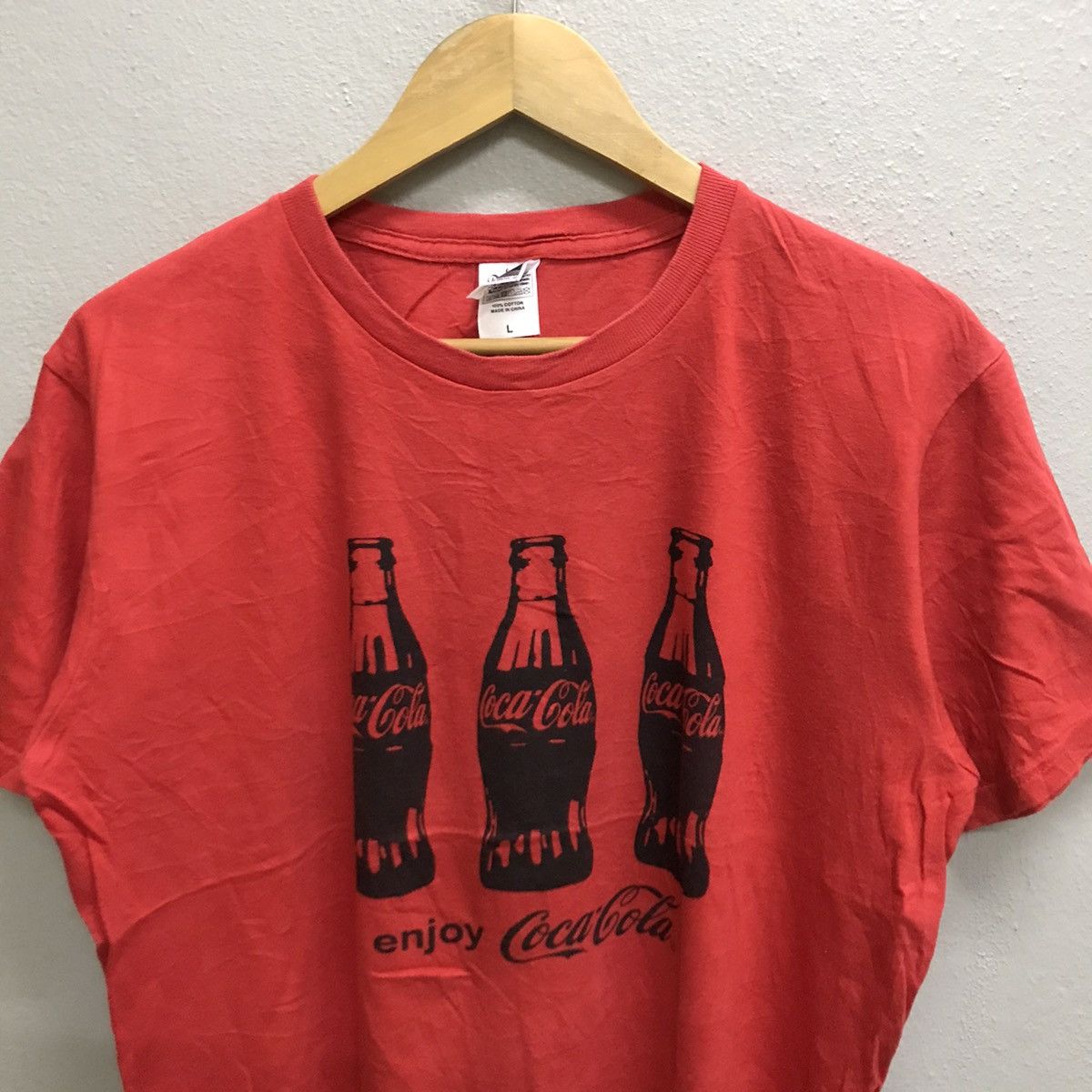 Coca Cola × Vintage VINTAGE ENJOY COCA COLA PROMO TSHIRT Size L / US 10 / IT 46 - 4 Thumbnail