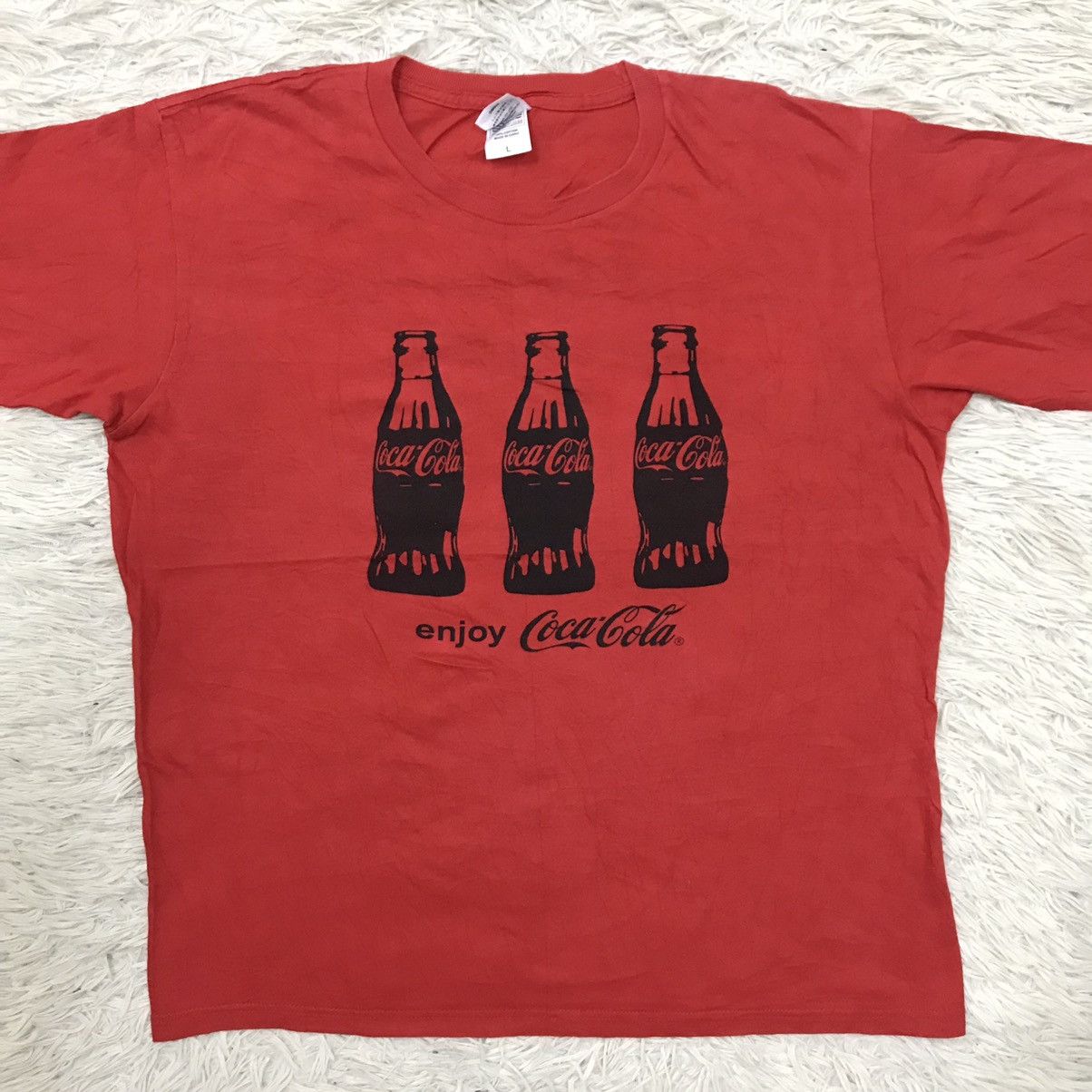 Coca Cola × Vintage VINTAGE ENJOY COCA COLA PROMO TSHIRT Size L / US 10 / IT 46 - 8 Thumbnail
