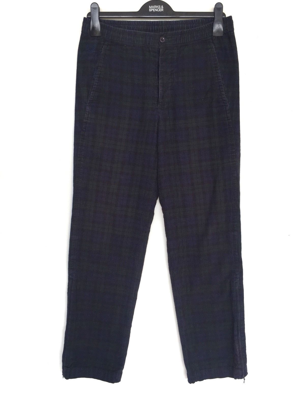 Fred Perry FRED PERRY 🏴󠁧󠁢󠁥󠁮󠁧󠁿 Tartan DrawString Casual Pants Size US 32 / EU 48 - 2 Thumbnail