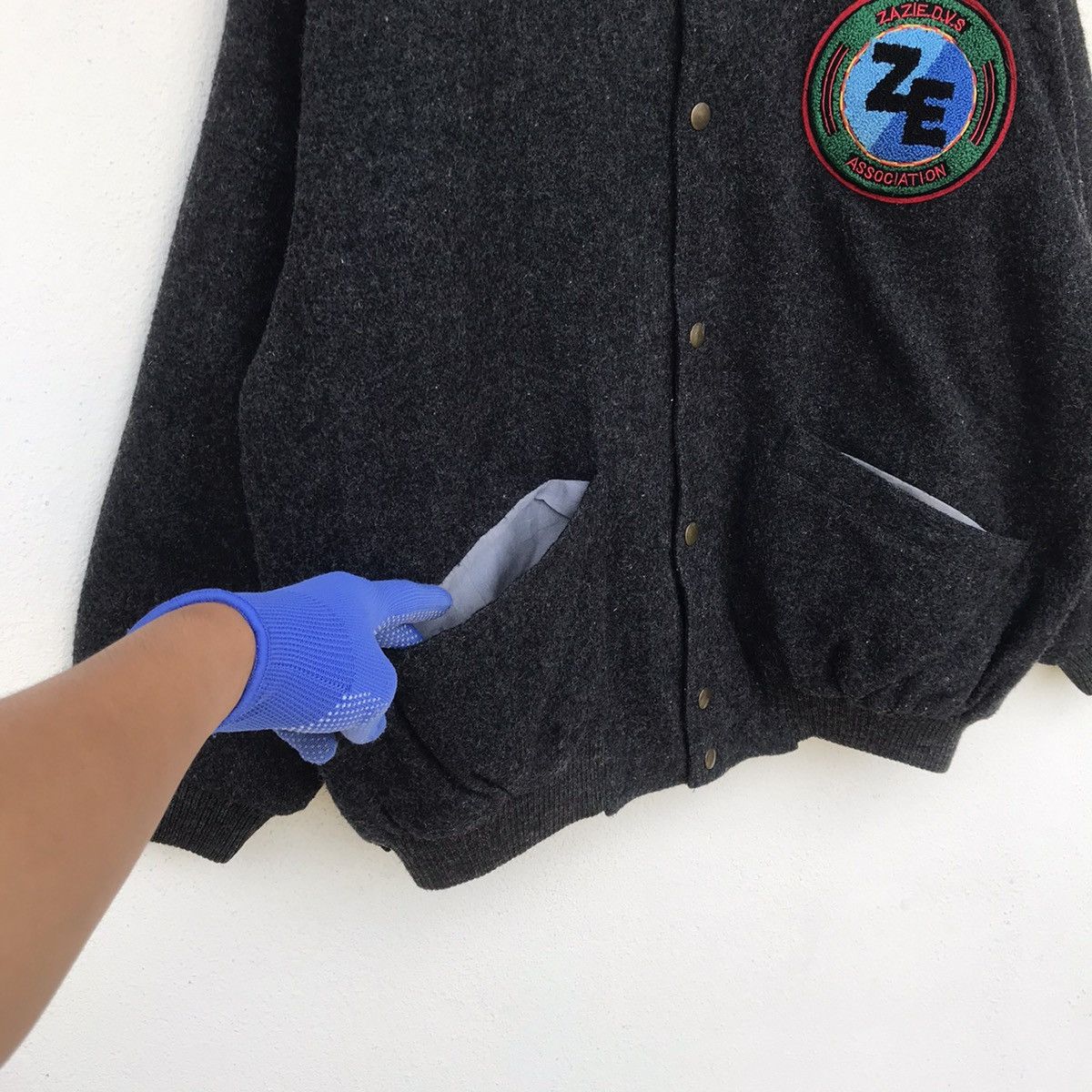 Vintage Vintage Varsity 1977 Mens Zazie wool jacket Size US M / EU 48-50 / 2 - 5 Thumbnail
