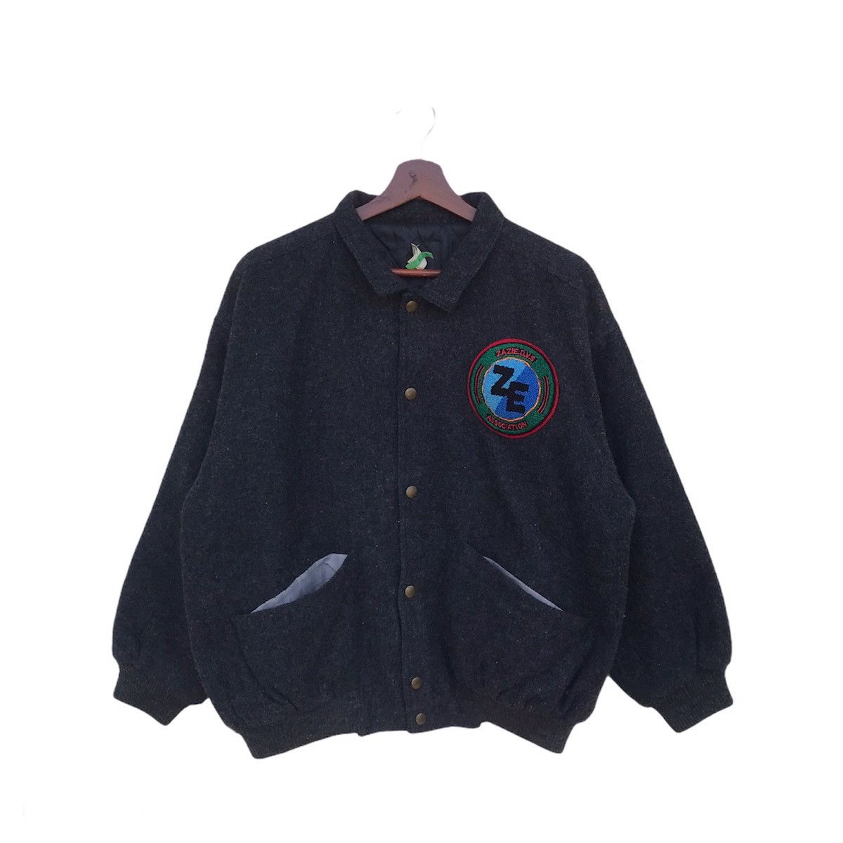 Vintage Vintage Varsity 1977 Mens Zazie wool jacket Size US M / EU 48-50 / 2 - 2 Thumbnail