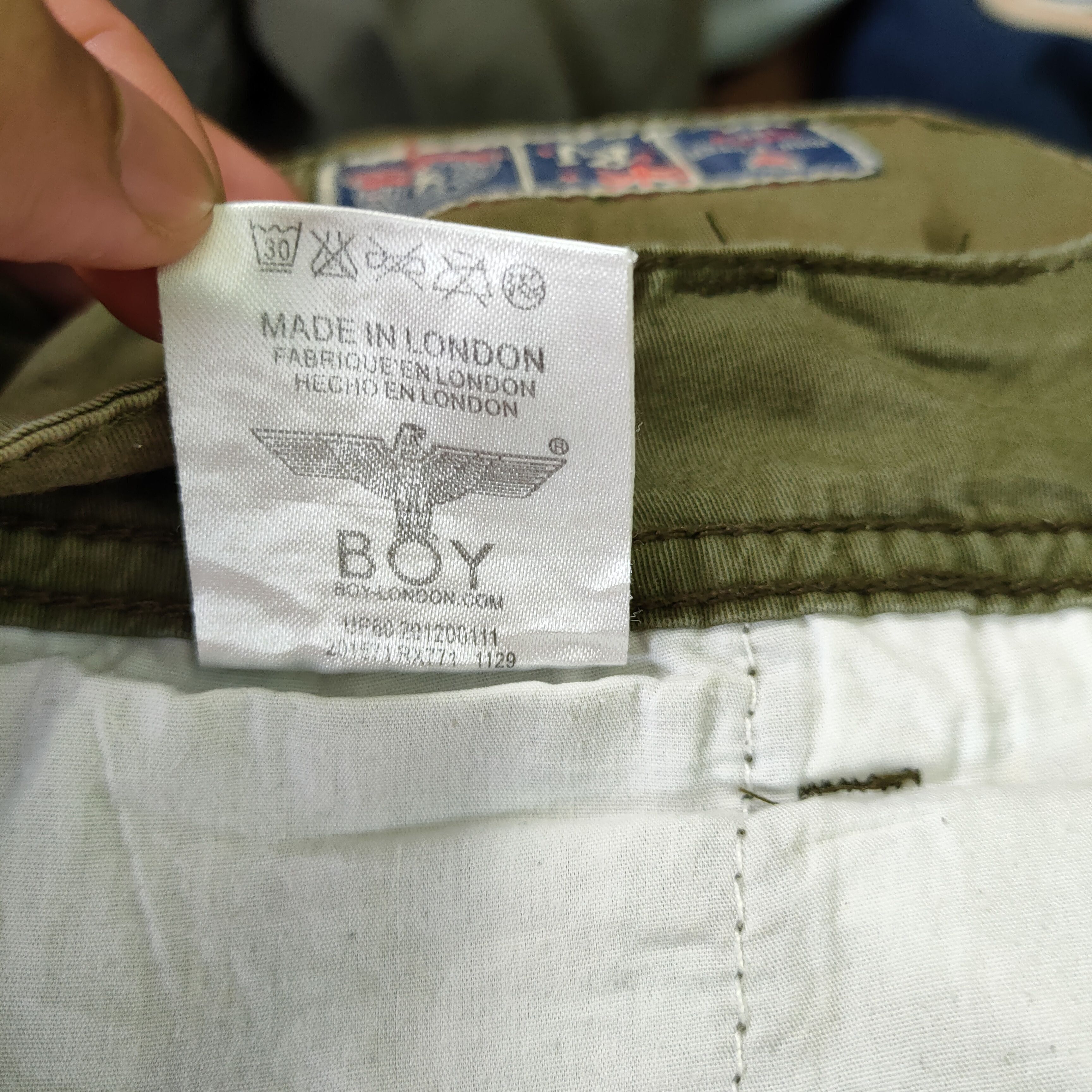 Boy London × Seditionaries BOY LONDON FADED GREEN CARGO PANTS Size US 33 - 17 Thumbnail