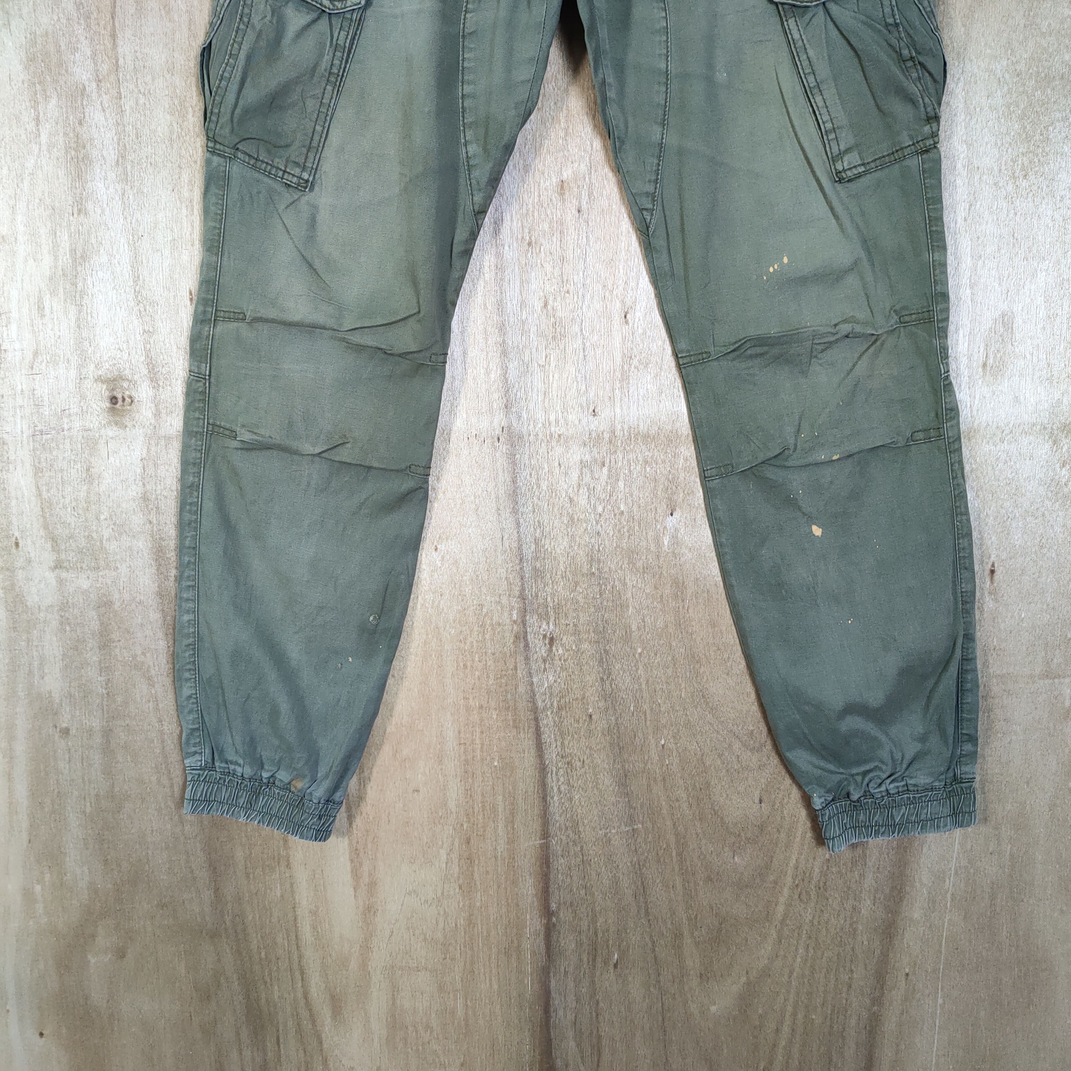 Boy London × Seditionaries BOY LONDON FADED GREEN CARGO PANTS Size US 33 - 3 Thumbnail