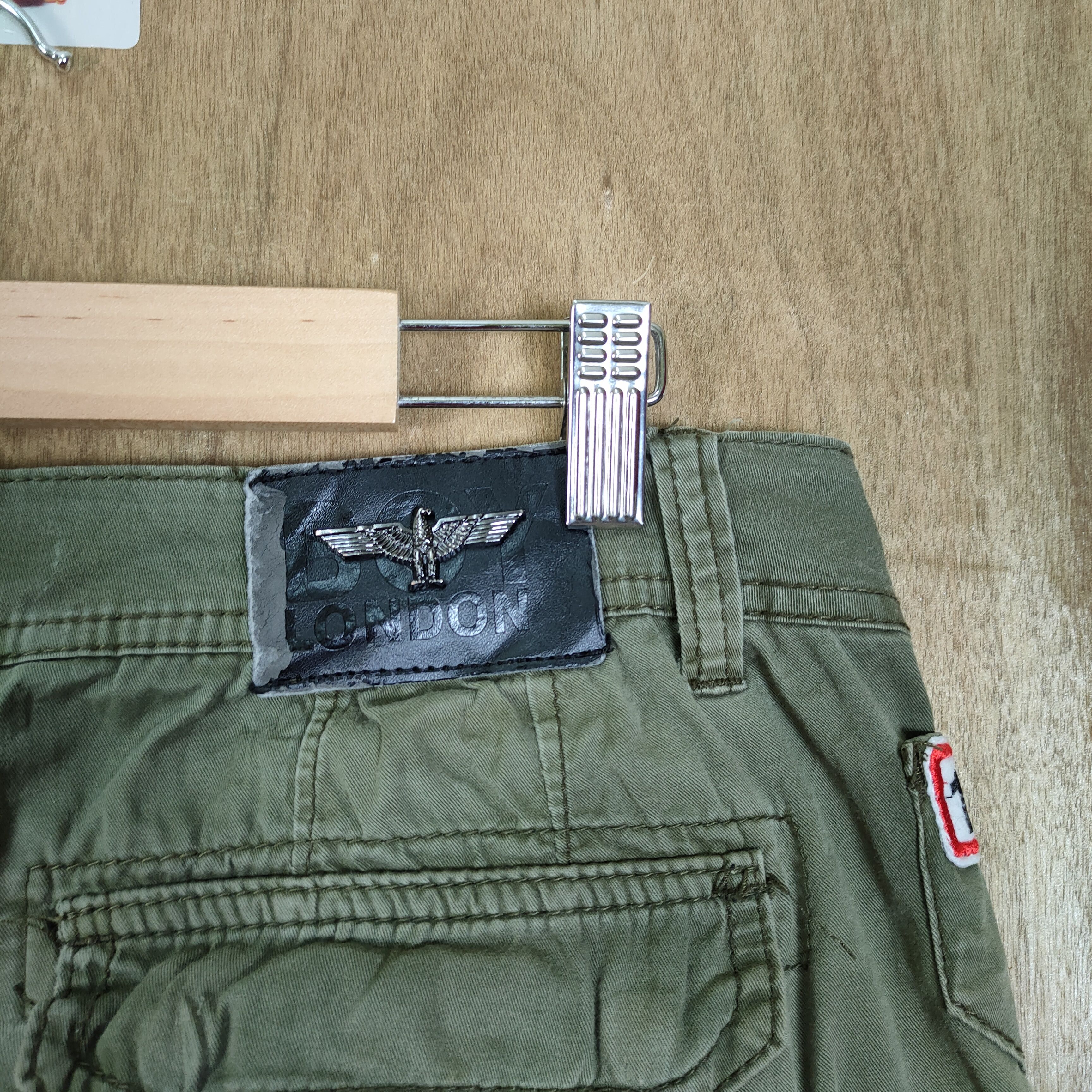 Boy London × Seditionaries BOY LONDON FADED GREEN CARGO PANTS Size US 33 - 14 Thumbnail