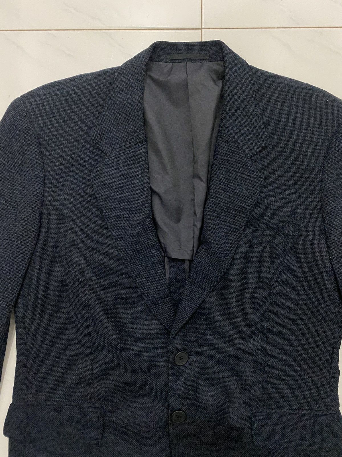 Vintage × Yves Saint Laurent VTG YSL Pour Homme Tailored Blazer Size US L / EU 52-54 / 3 - 5 Thumbnail