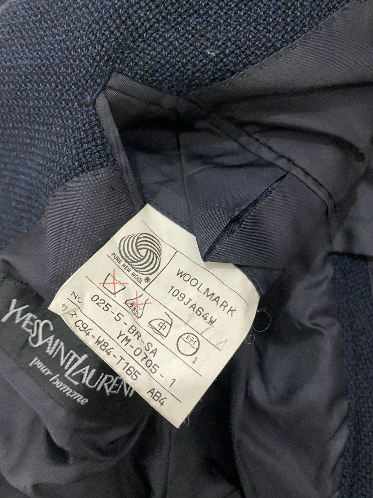 Vintage × Yves Saint Laurent VTG YSL Pour Homme Tailored Blazer Size US L / EU 52-54 / 3 - 11 Thumbnail