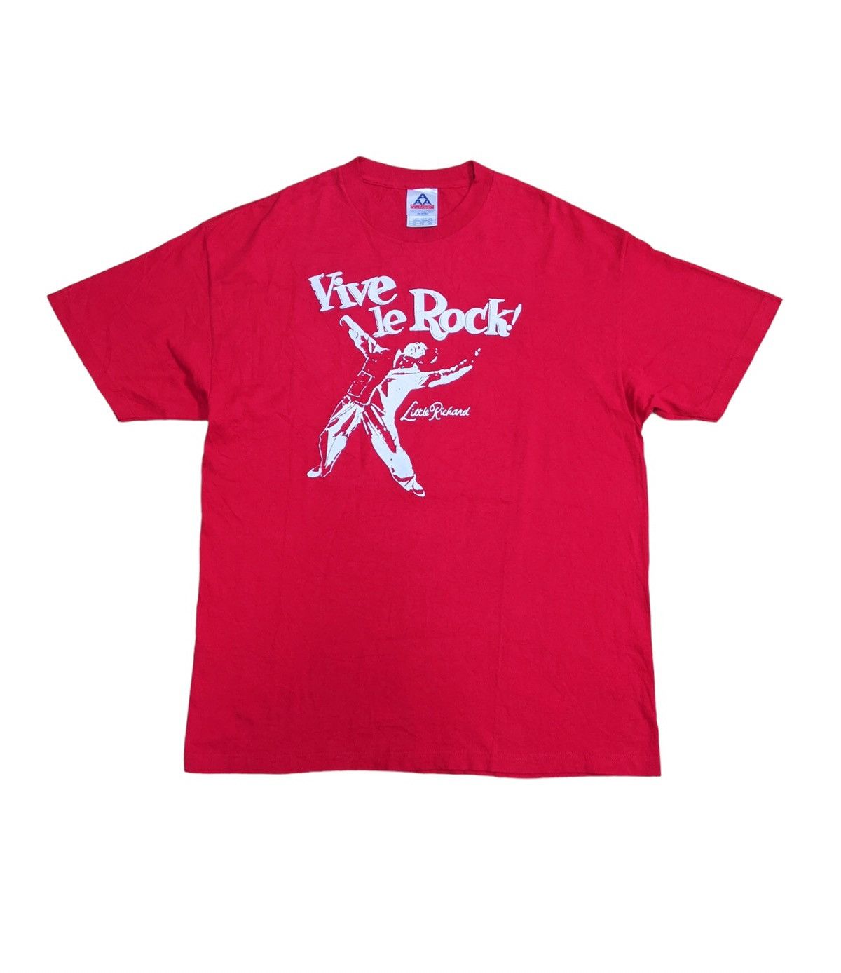 image of Band Tees x Rock T Shirt VTG Vive Le Rock! Little Richard Tshirt in Red, Men's (Size XL)