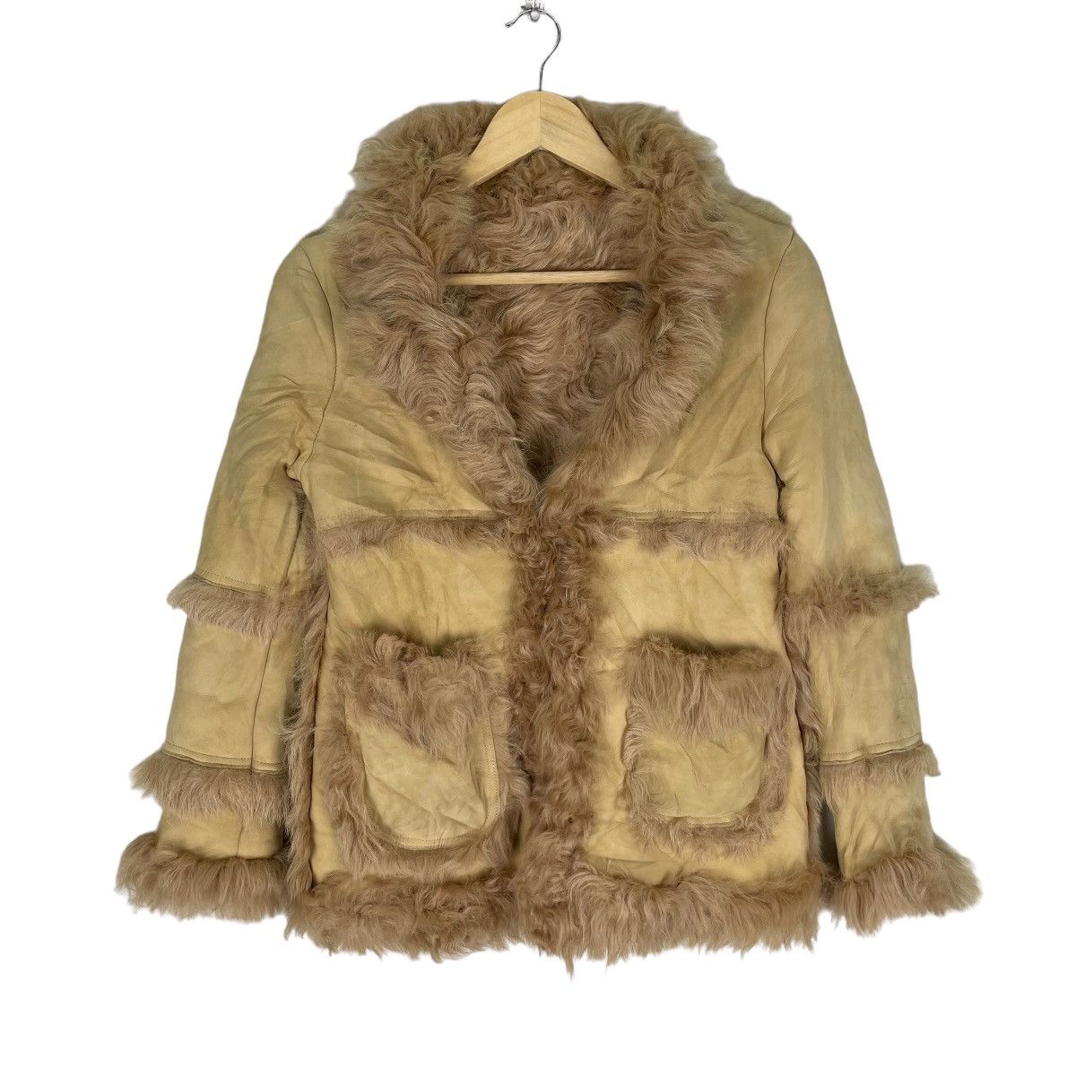 ☀️PRAIRE SHEEP BROWN LEATHER JACKET