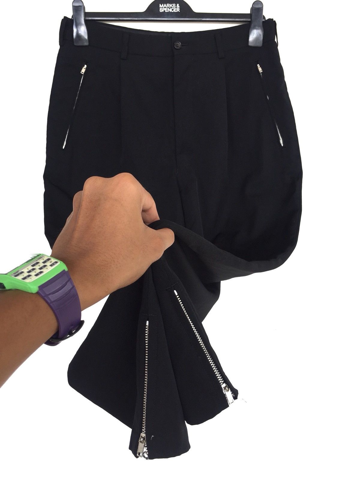 Comme des Garcons Homme GRAIL🔥AW93 CDG Homme Bondage Gabardine 🎈 Pants Size US 31 - 1 Thumbnail