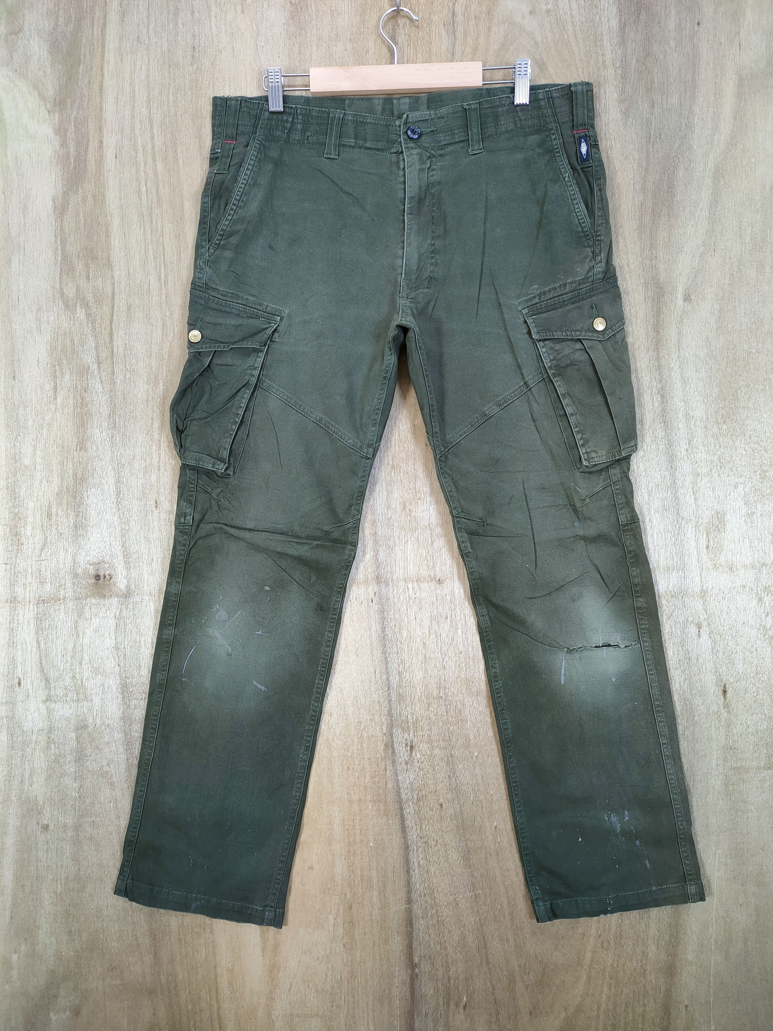 Japanese Brand VINTAGE GRIDE WORKWEAR CARGO PANTS Size US 34 / EU 50 - 1 Thumbnail