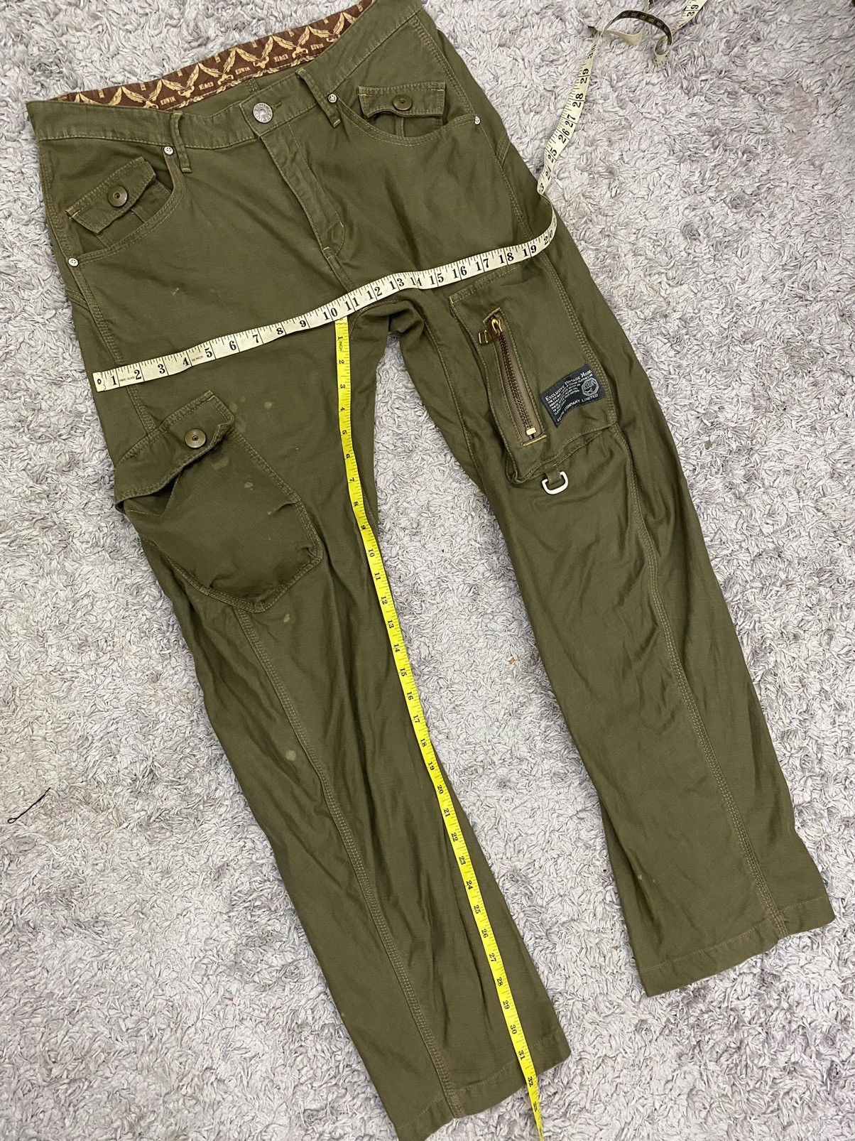 Edwin 🔥Edwin Cargo Pants Tactical Back Buckle L Green Size US 34 / EU 50 - 10 Thumbnail