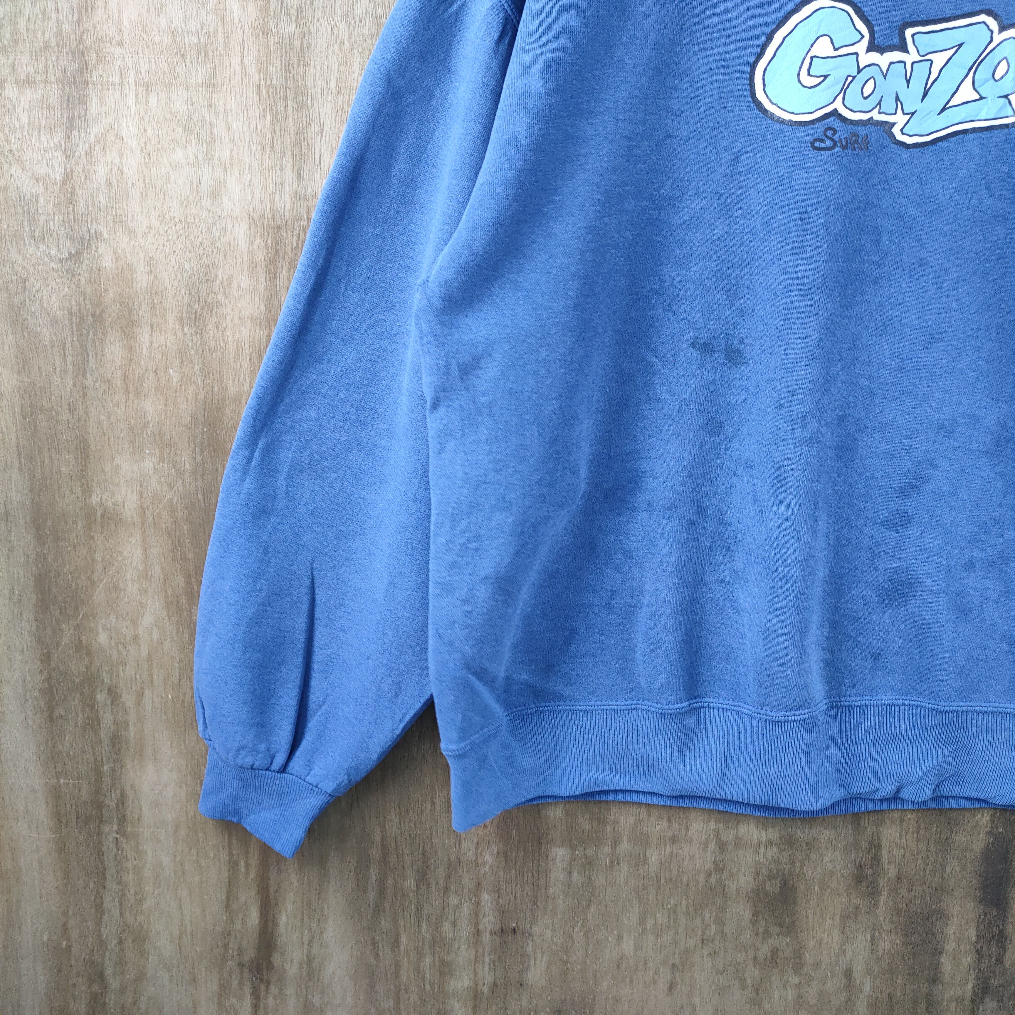 Vintage VINTAGE GONZO SURF FADED SWEATSHIRT Size US L / EU 52-54 / 3 - 4 Thumbnail
