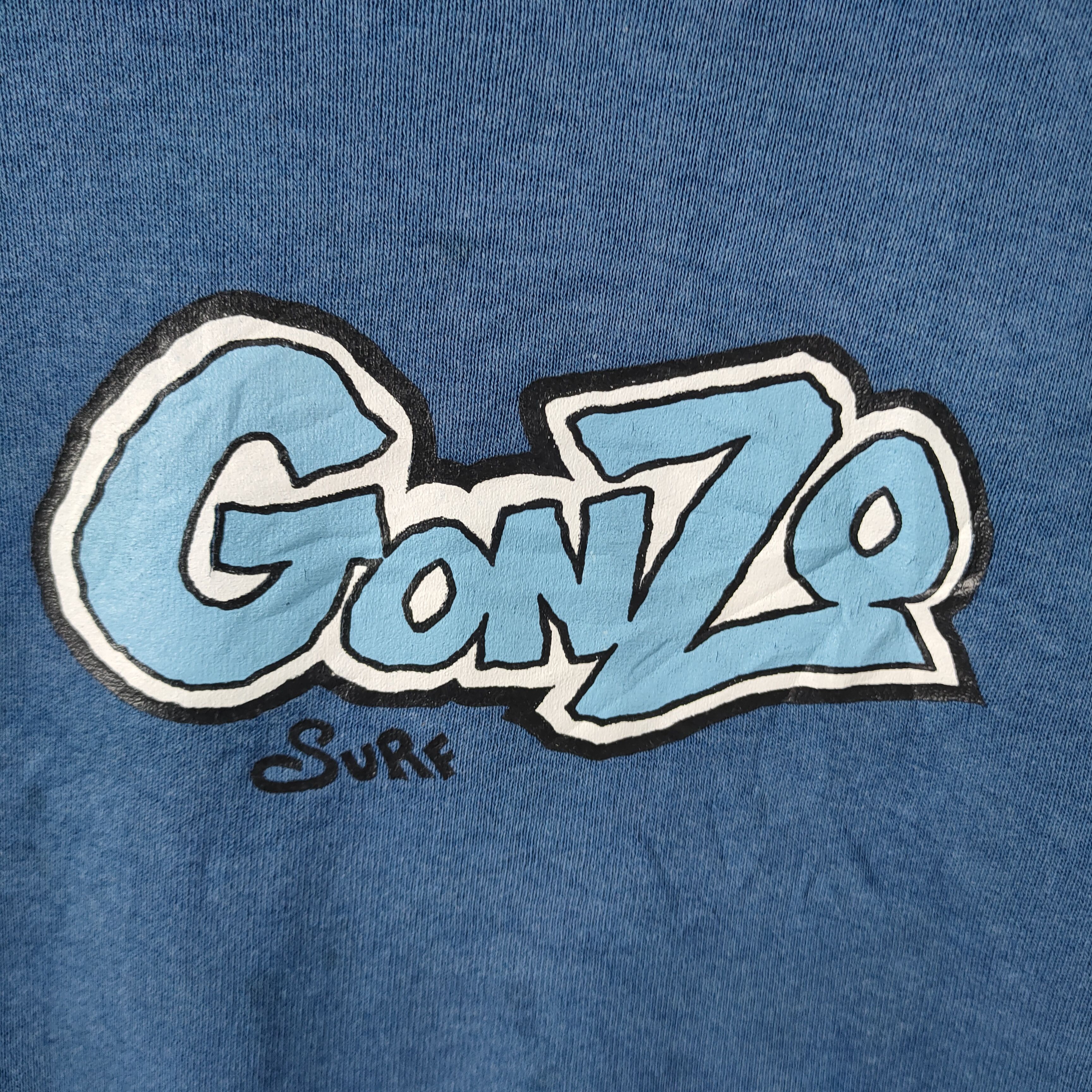 Vintage VINTAGE GONZO SURF FADED SWEATSHIRT Size US L / EU 52-54 / 3 - 3 Thumbnail