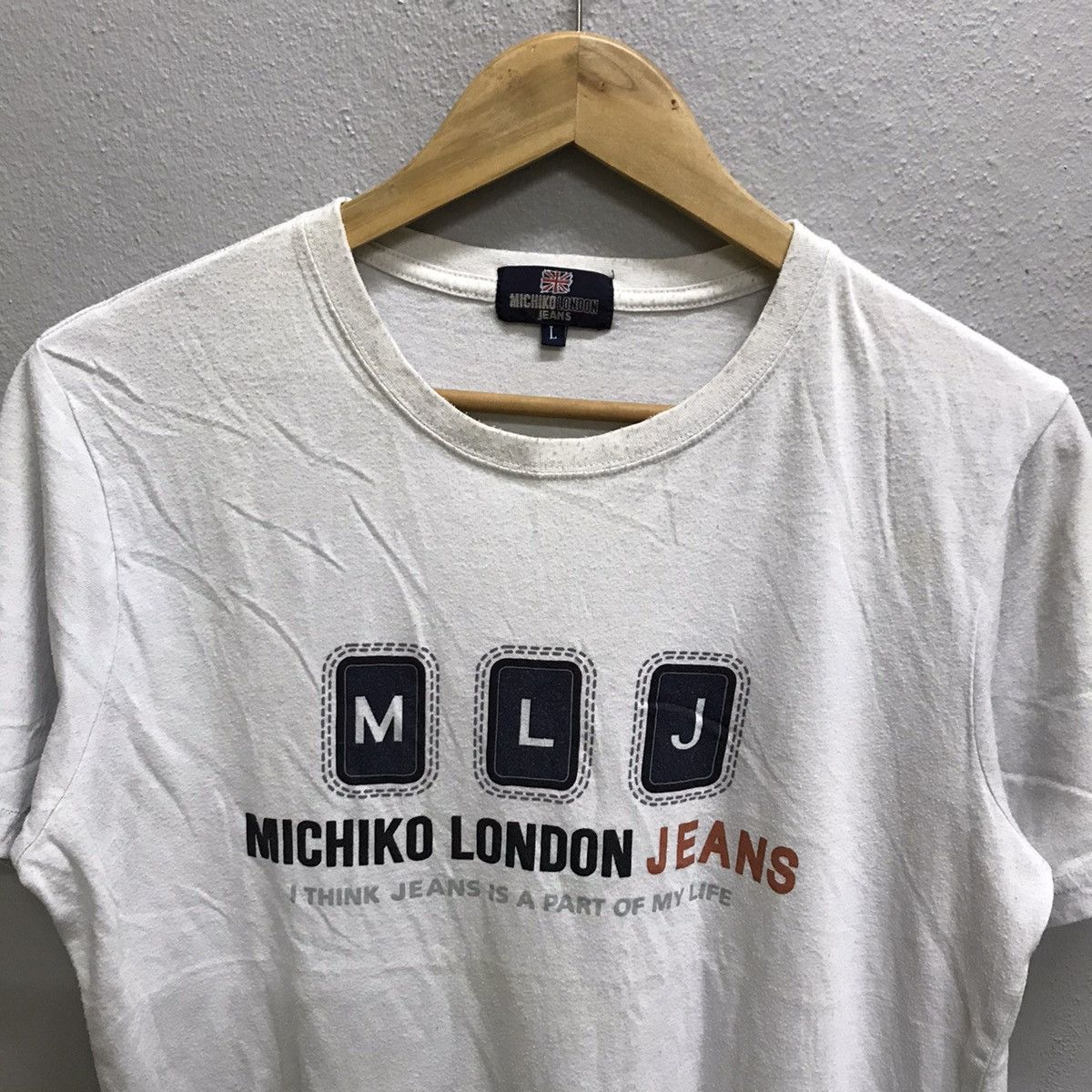 Michiko Koshino London × Vintage VINTAGE MICHIKO LONDON JEANS TSHIRT Size M / US 6-8 / IT 42-44 - 4 Thumbnail
