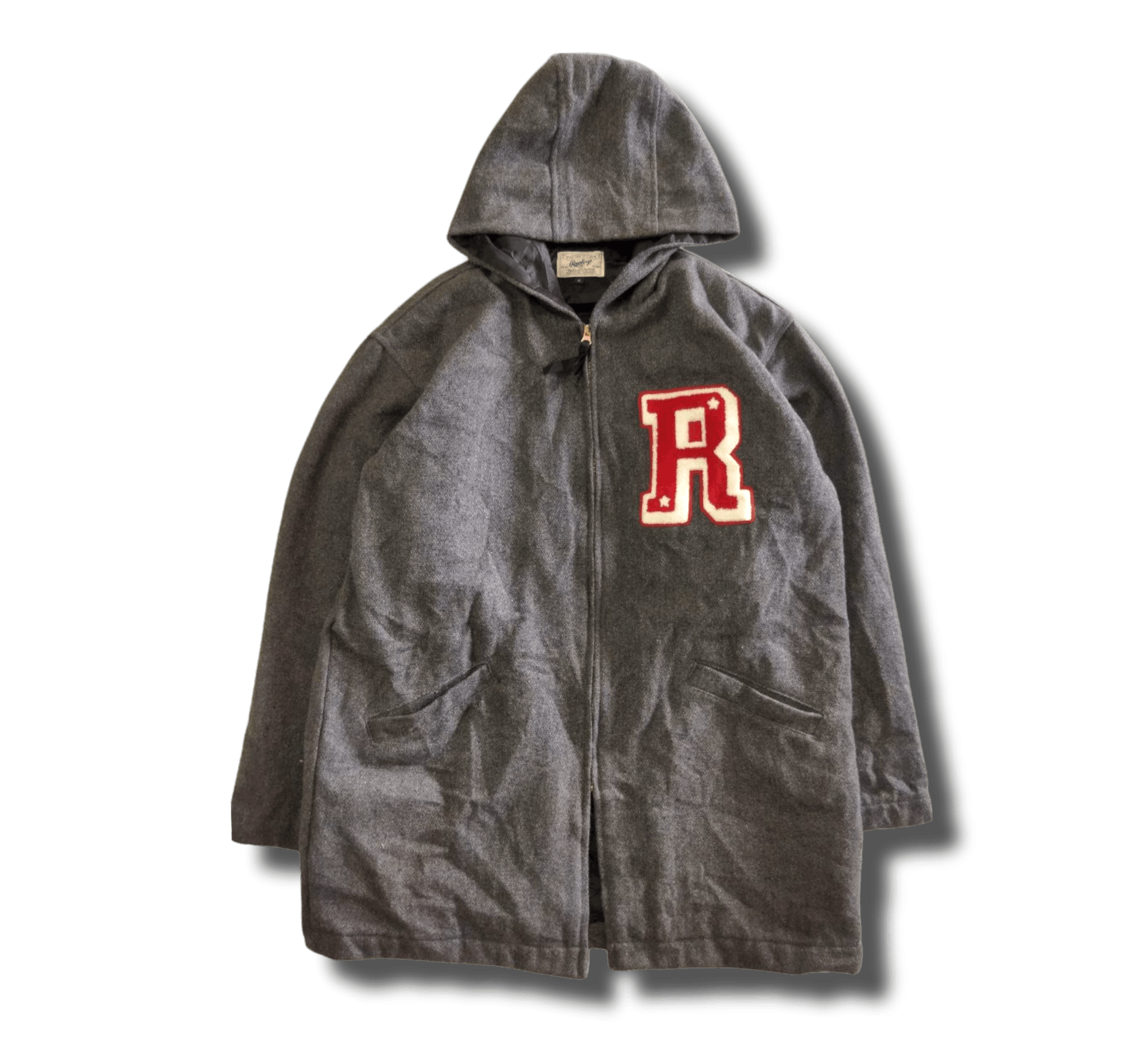 Vintage Rawlings Wool Hoodie Jacket - Size XL