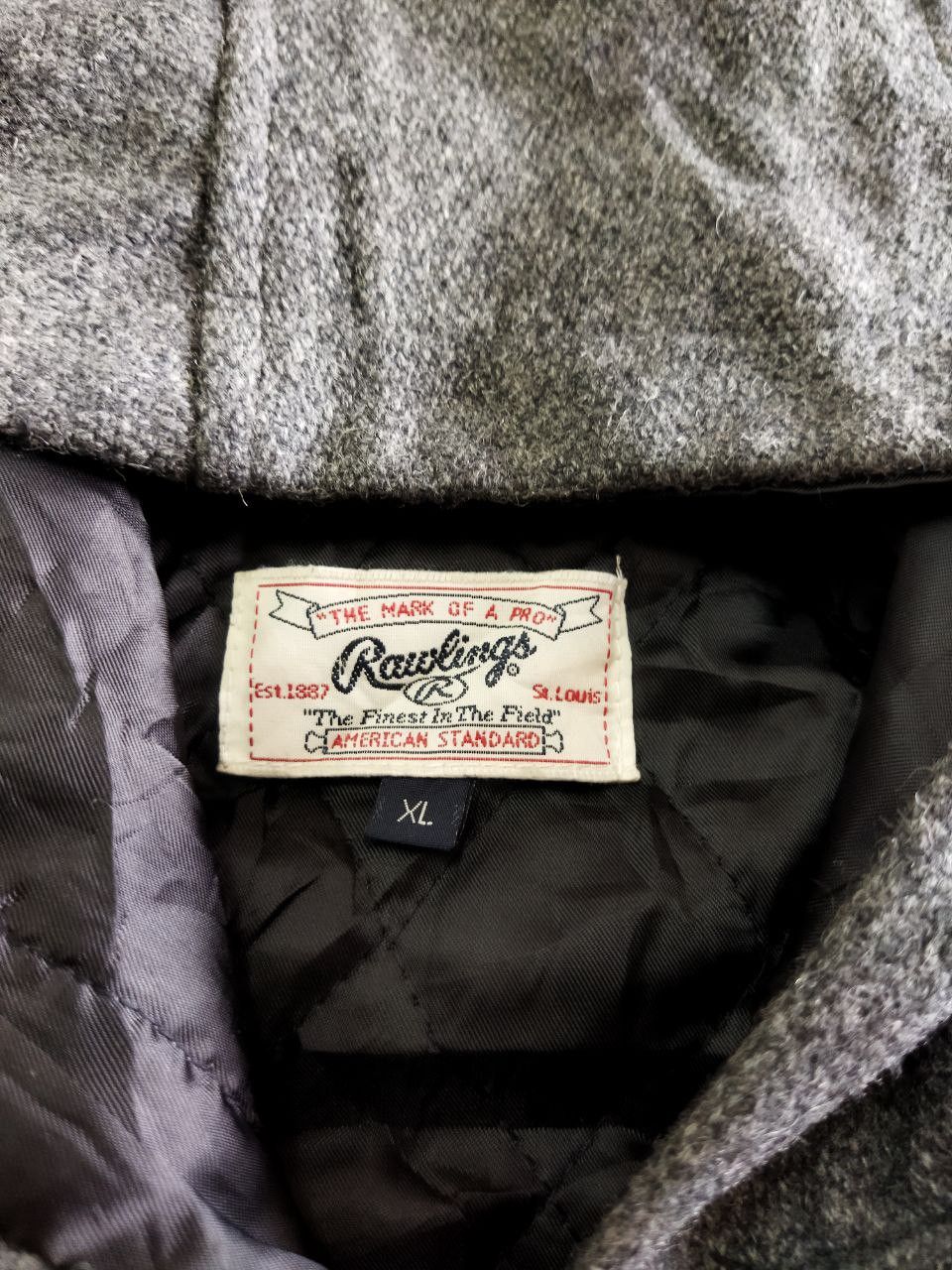 MLB Vintage Rawlings Wool Hoodie Jacket - Size XL Size US XL / EU 56 / 4 - 5 Thumbnail