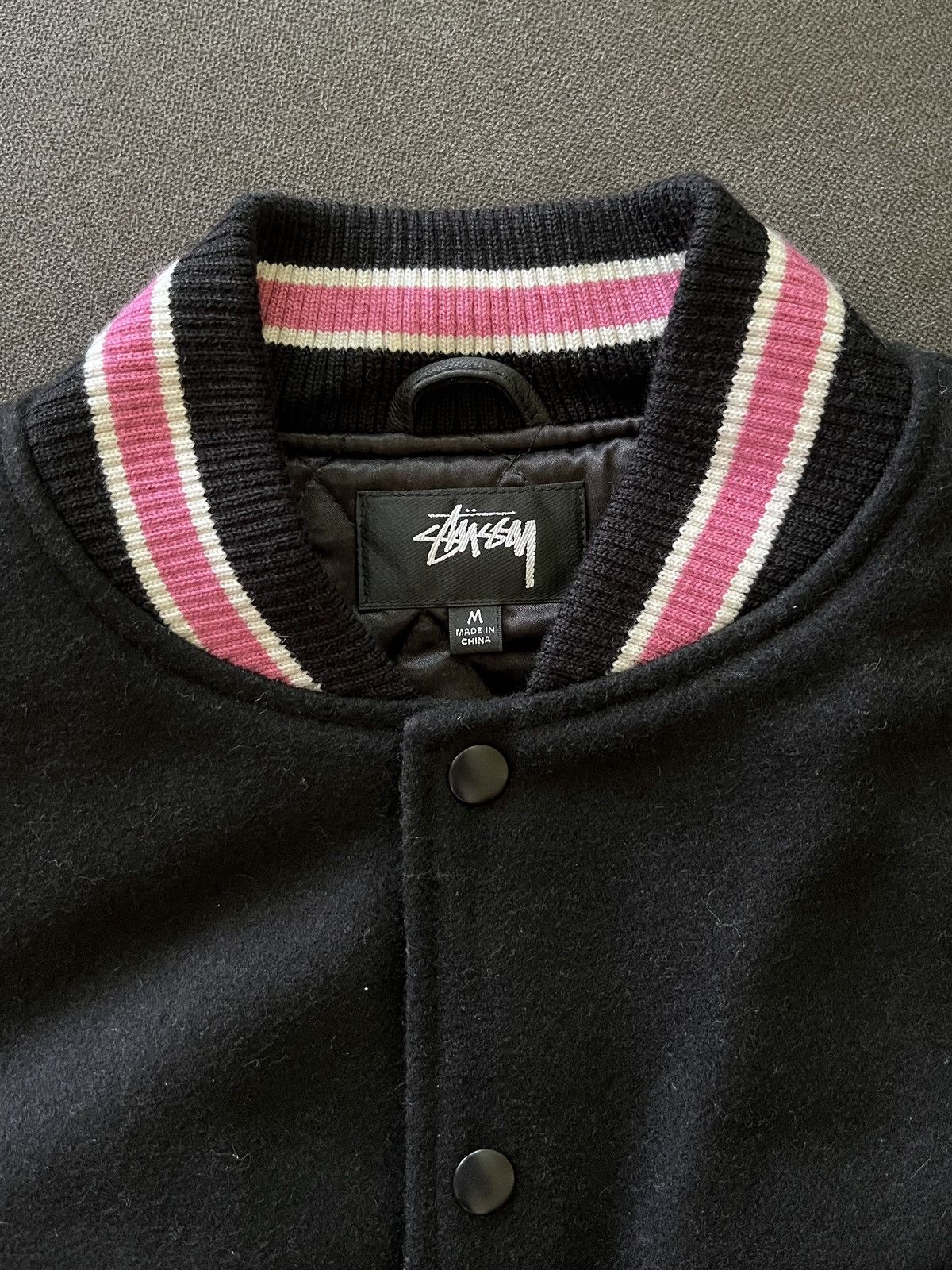 Stussy Stussy S Talk Melton Varsity Jacket | Grailed Stussy Stussy S Talk Melton Varsity Jacket | Grailed