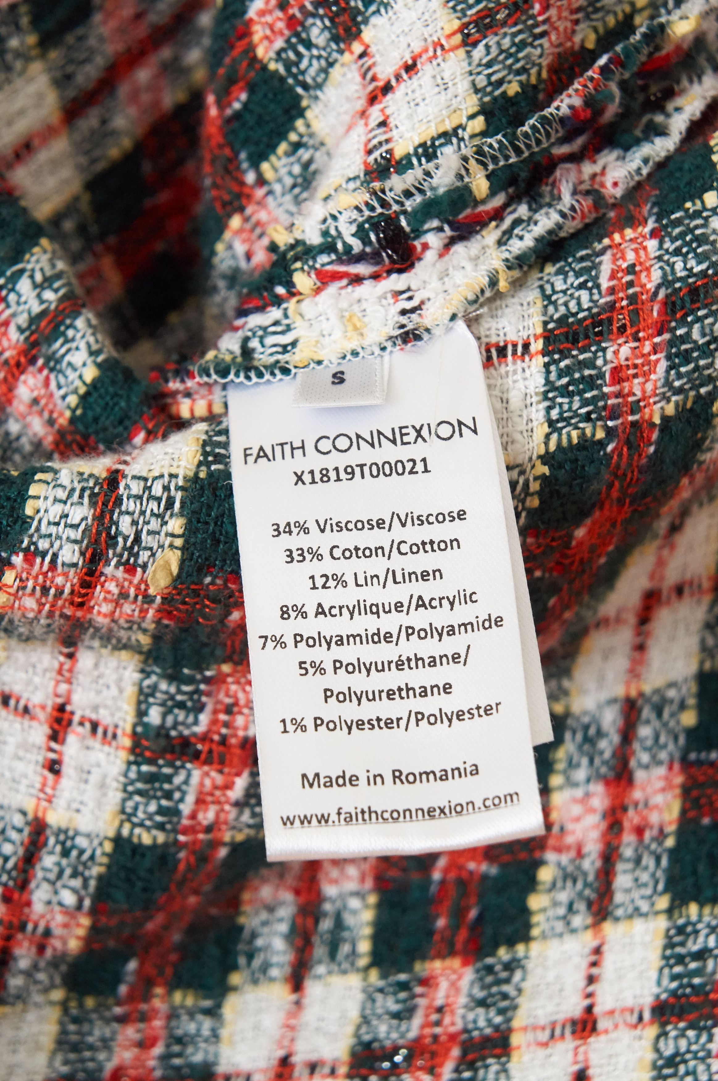 Faith Connexion oversized tweed overshirt Size US S / EU 44-46 / 1 - 5 Thumbnail