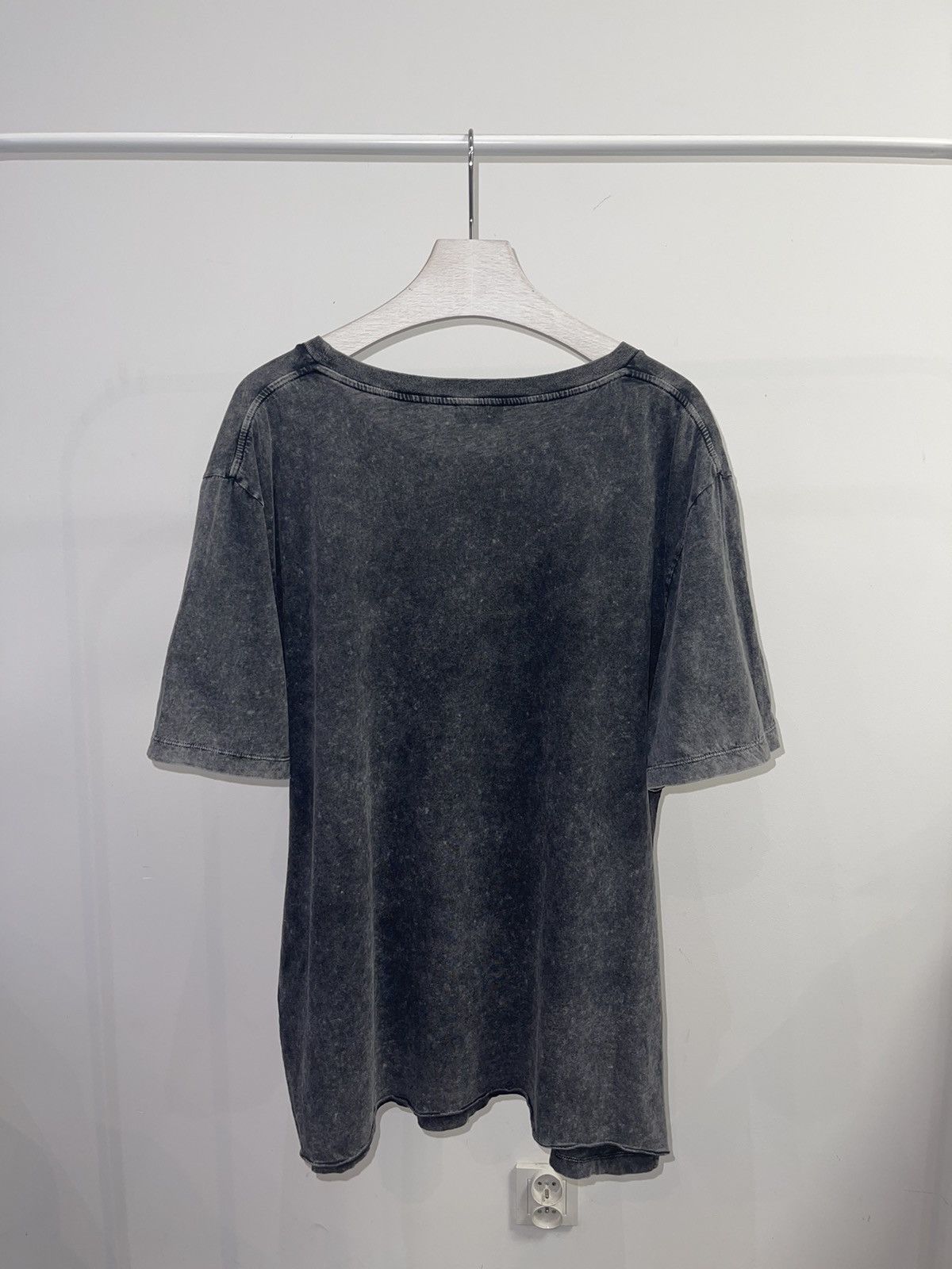 Saint Laurent Paris SS17 Saint Laurent Paris Big Logo Washed Gray T-Shirt Size US XL / EU 56 / 4 - 4 Thumbnail