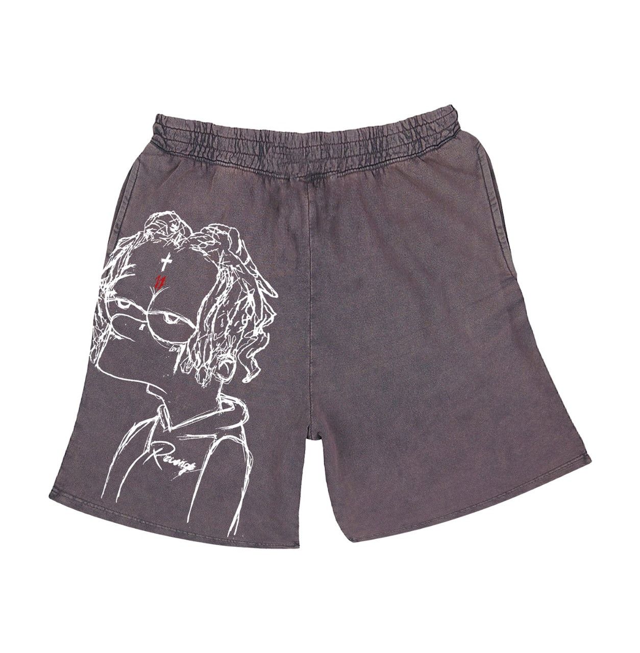 Revenge Revenge x Trippie Redd Bart Grey Shorts Size US 30 / EU 46 - 1 Preview