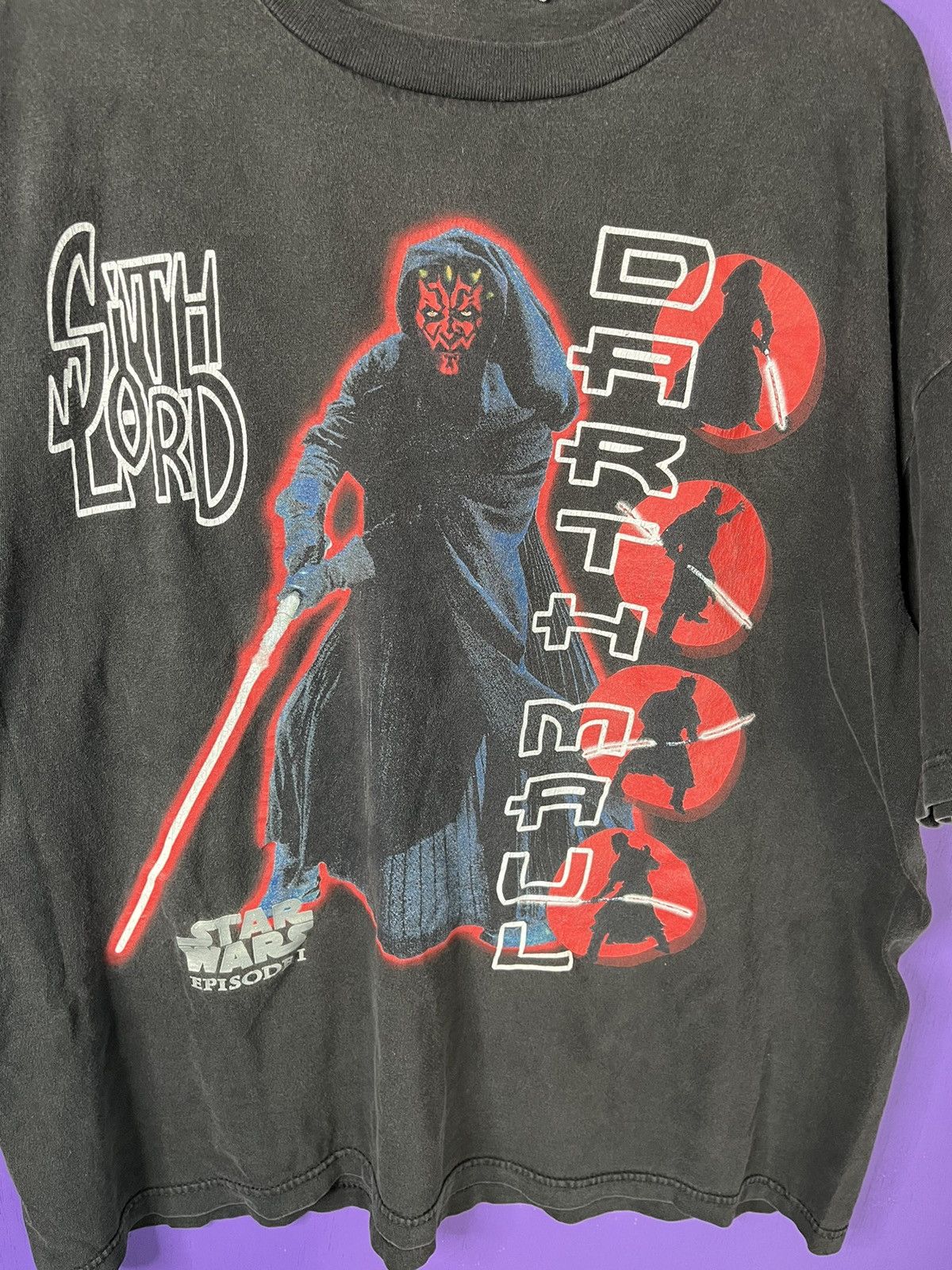 Star Wars × Vintage Vintage 90s Darth Maul Sith Lord character t-shirt Size US XL / EU 56 / 4 - 3 Thumbnail