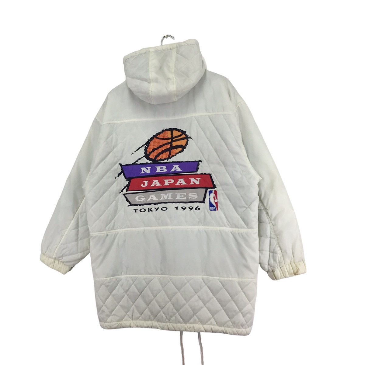NBA × Vintage Nba Japan Games Puffer Parka Hoodie Size US XXL / EU 58 / 5 - 3 Thumbnail