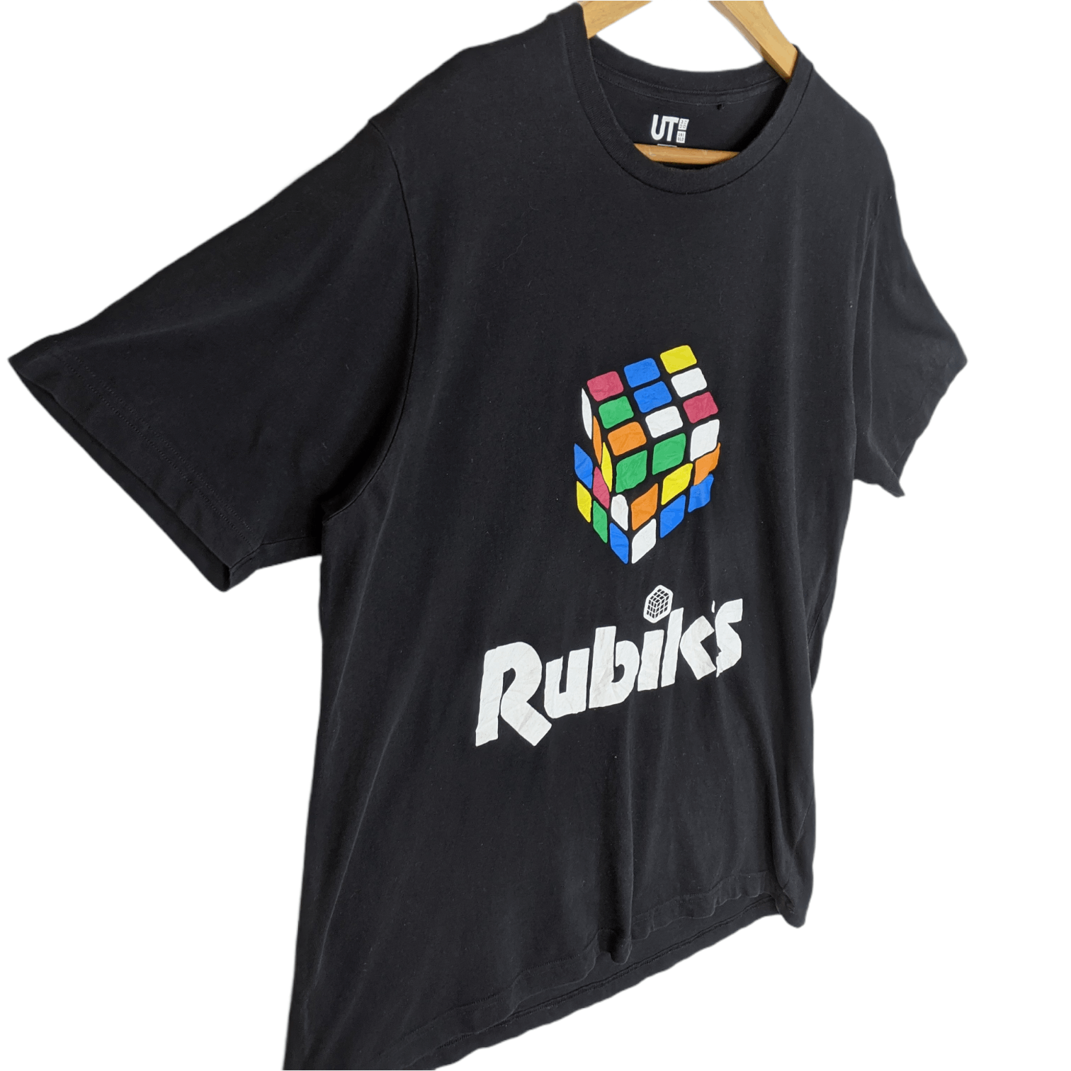 Japanese Brand × Uniqlo UNIQLO x RUBIK'S Big Logo T-Shirt Size US XL / EU 56 / 4 - 3 Thumbnail