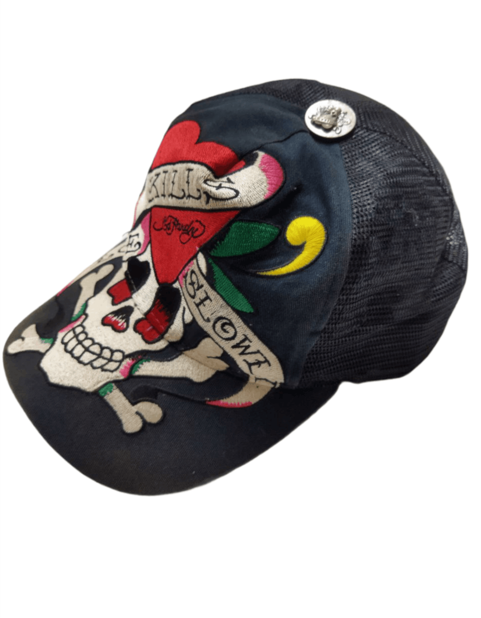 Ed Hardy ED HARDY Embroidery Trucket Hat Size ONE SIZE - 3 Thumbnail
