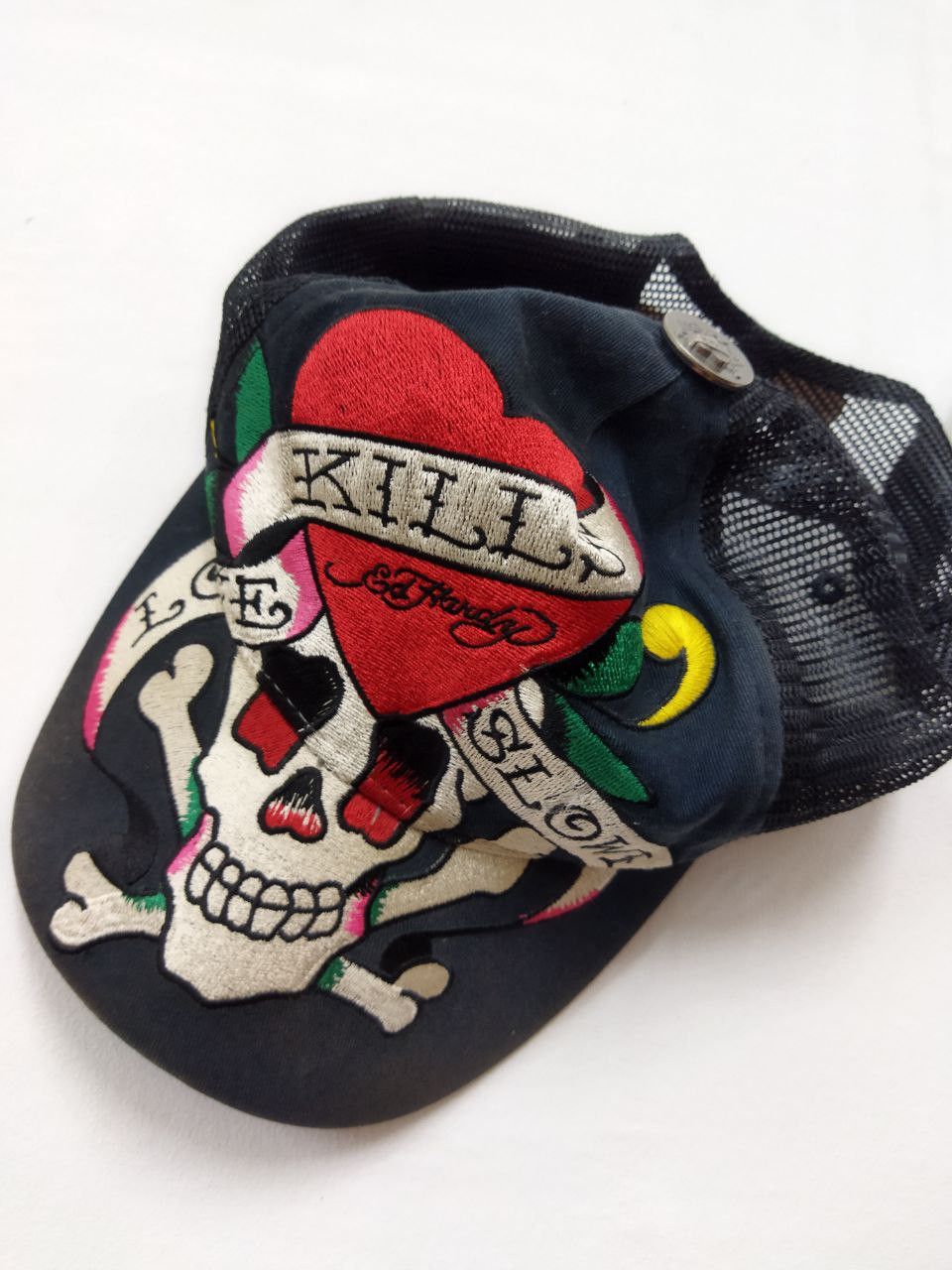 Ed Hardy ED HARDY Embroidery Trucket Hat Size ONE SIZE - 8 Thumbnail
