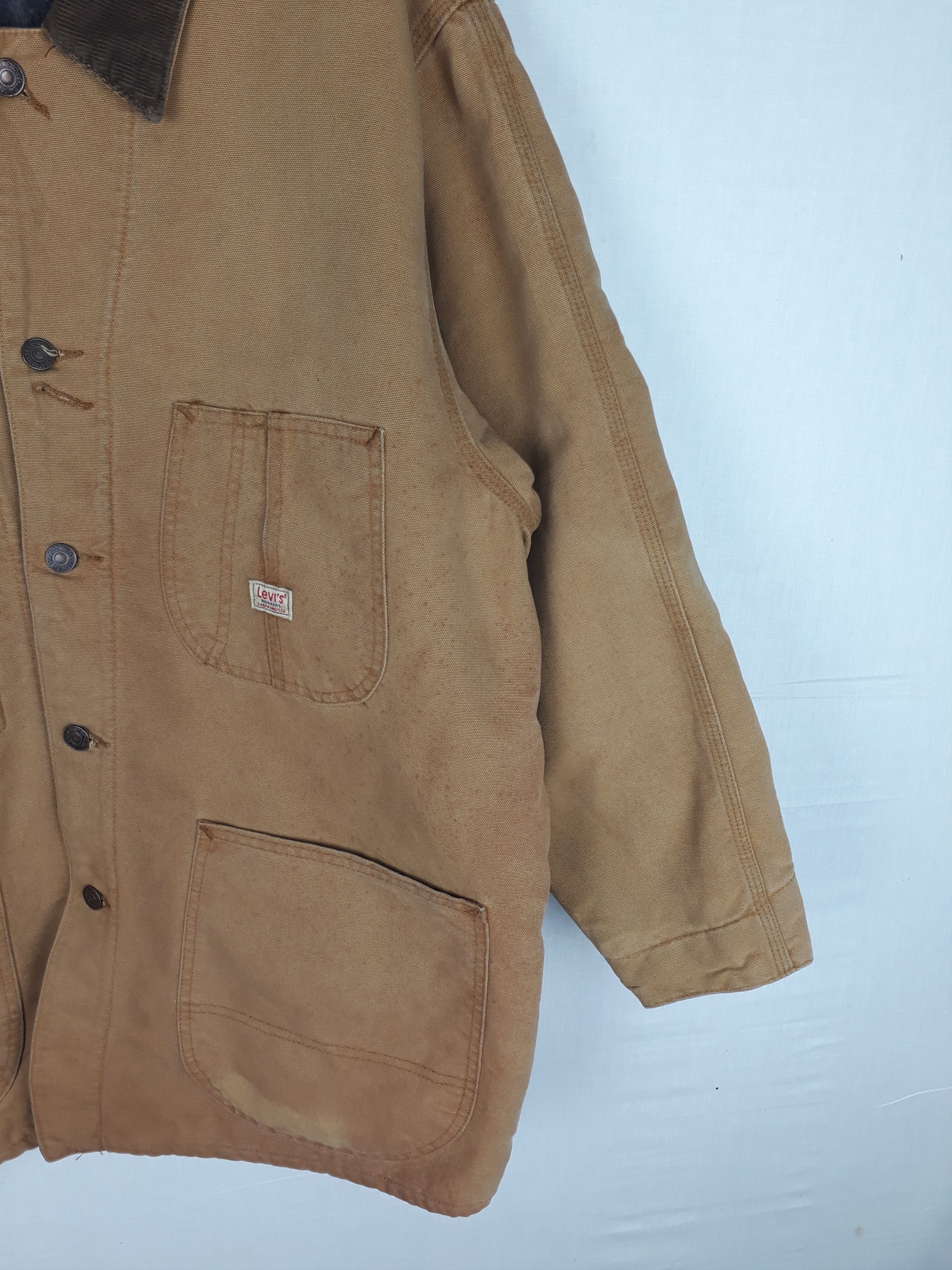 Levi's Vintage Levi’s San Francisco Worked Denim Jacket Size US L / EU 52-54 / 3 - 4 Thumbnail