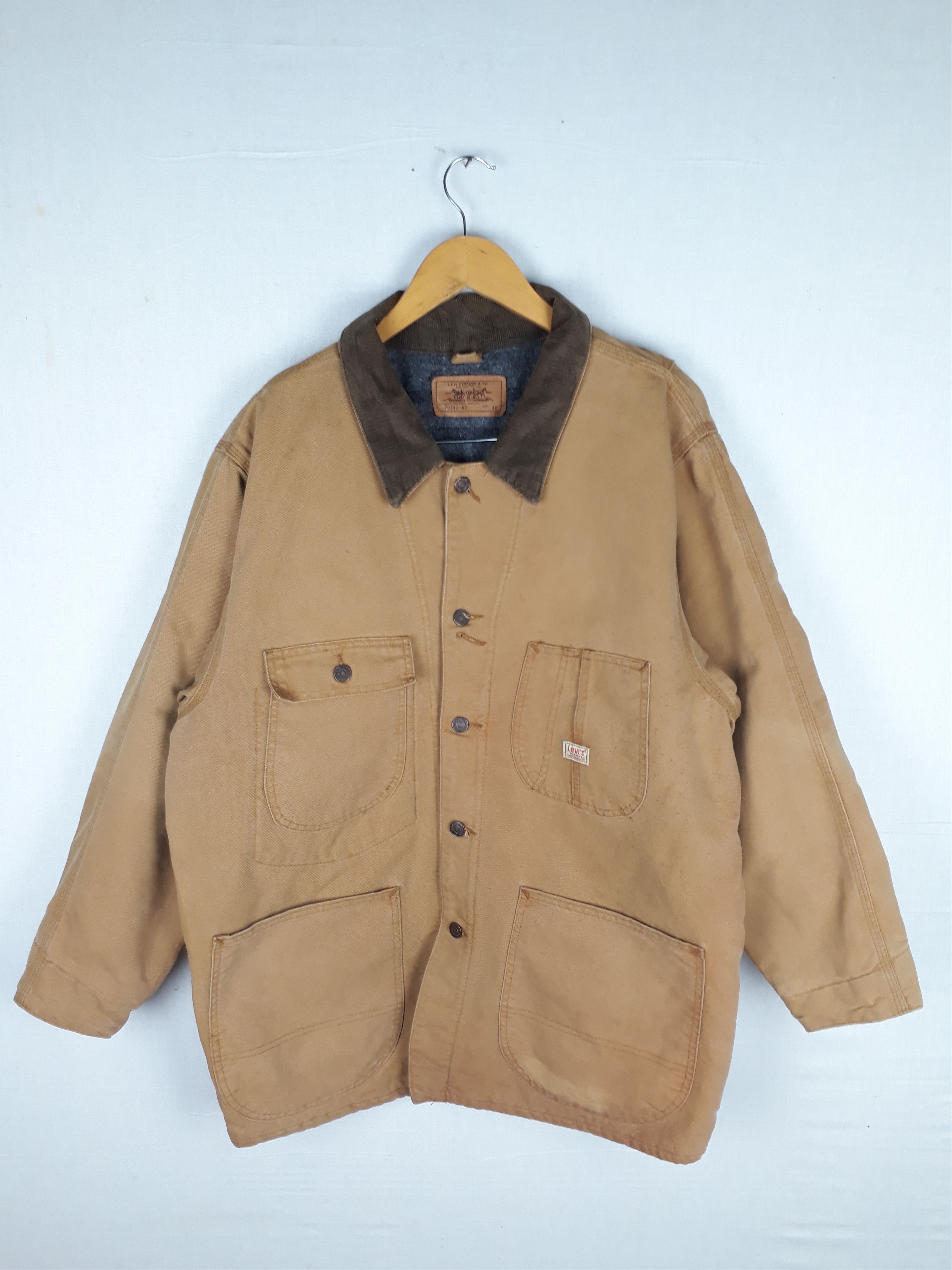 Levi's Vintage Levi’s San Francisco Worked Denim Jacket Size US L / EU 52-54 / 3 - 1 Thumbnail