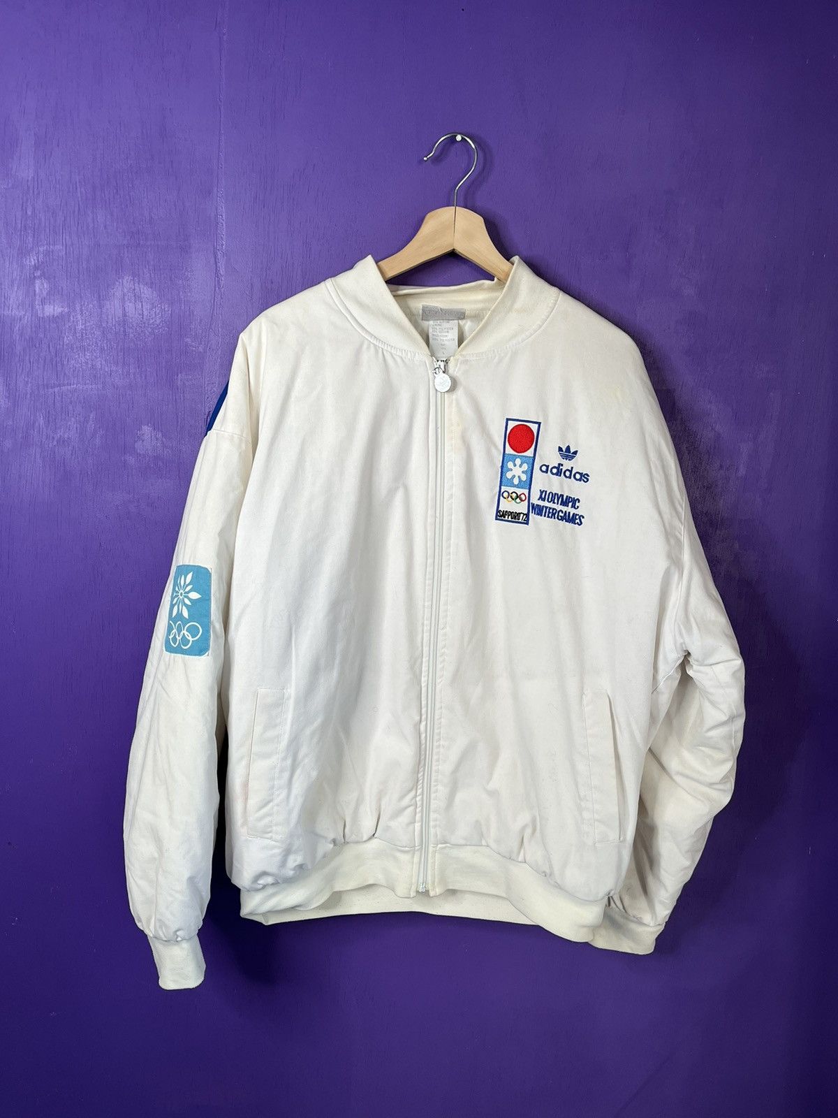 Vintage 80s top Adidas USA Olympics Jacket