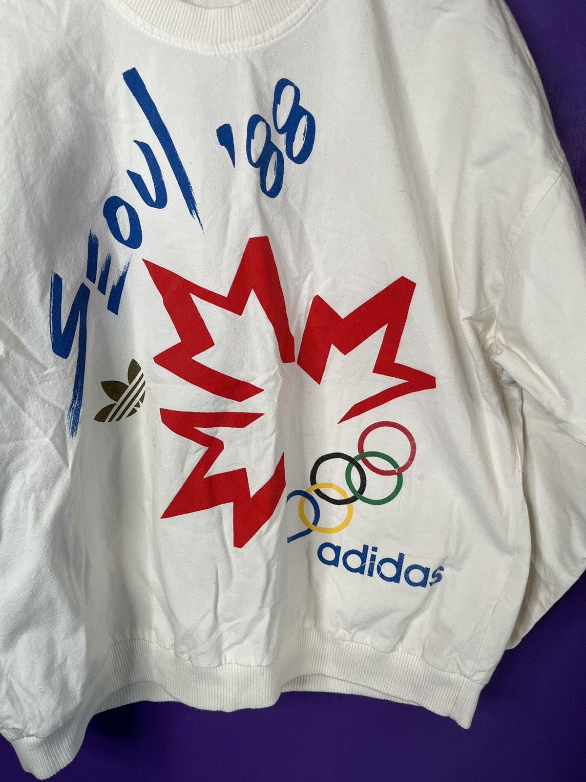 Adidas × USA Olympics × Vintage Vintage 1988 Adidas Seoul olympics team Canada sweatshirt Size US M / EU 48-50 / 2 - 3 Thumbnail