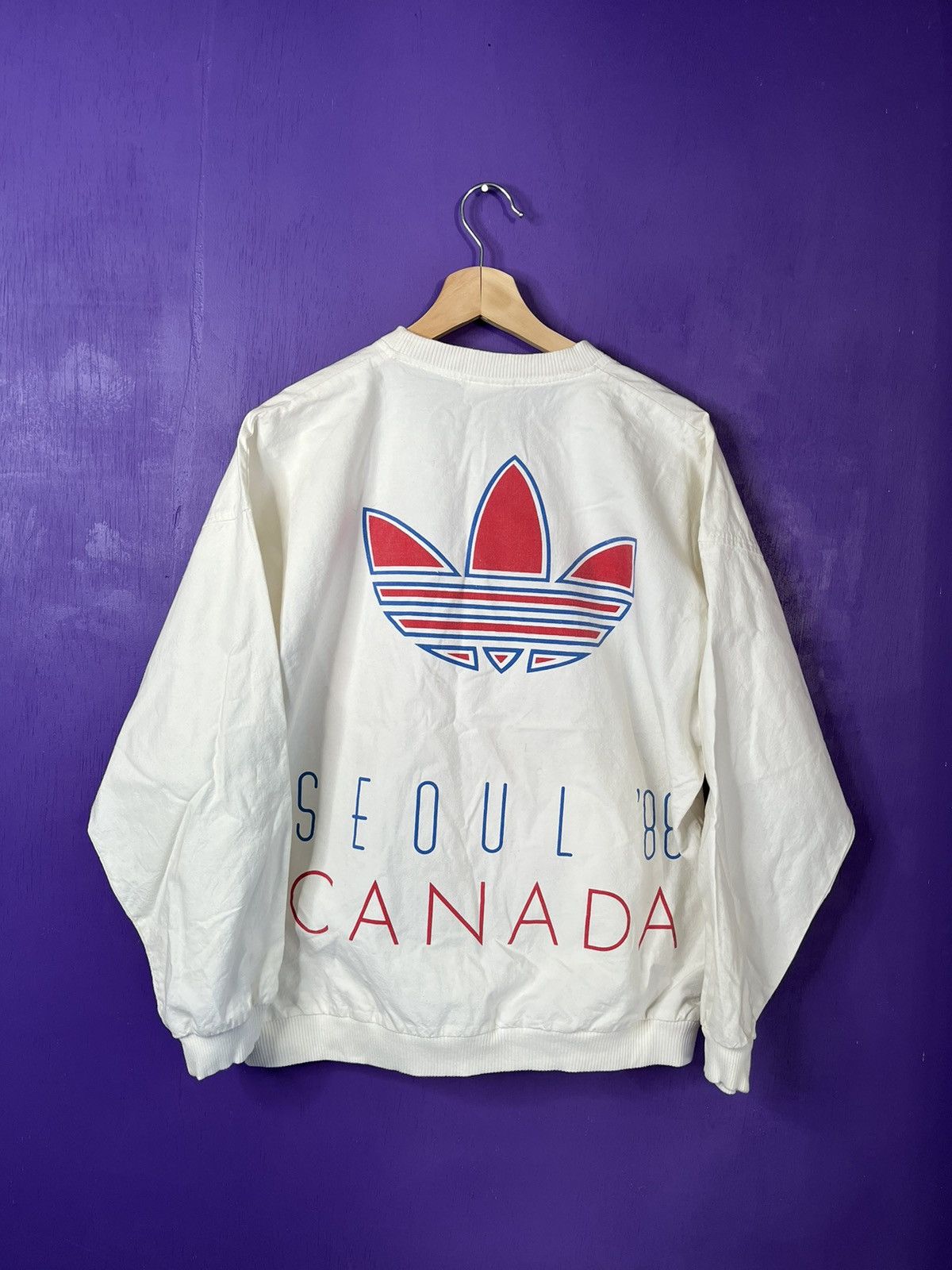 Adidas × USA Olympics × Vintage Vintage 1988 Adidas Seoul olympics team Canada sweatshirt Size US M / EU 48-50 / 2 - 2 Thumbnail
