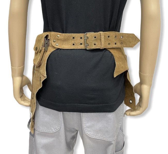 Cowboy Equipment Designer Custom Made Leather Cowboy Style Apron Waist Bag Size ONE SIZE - 6 Thumbnail