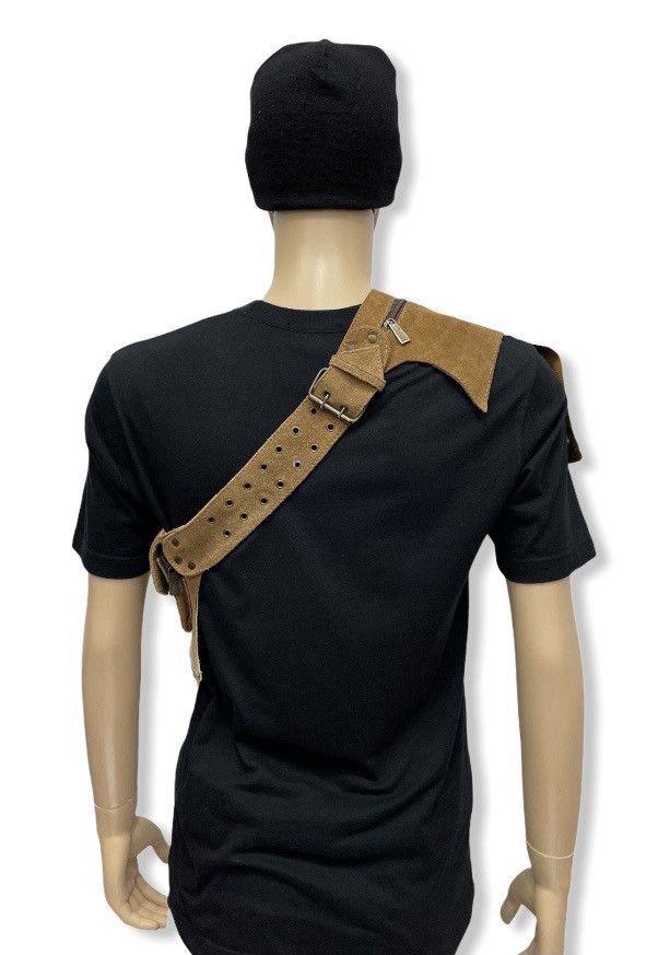 Cowboy Equipment Designer Custom Made Leather Cowboy Style Apron Waist Bag Size ONE SIZE - 4 Thumbnail