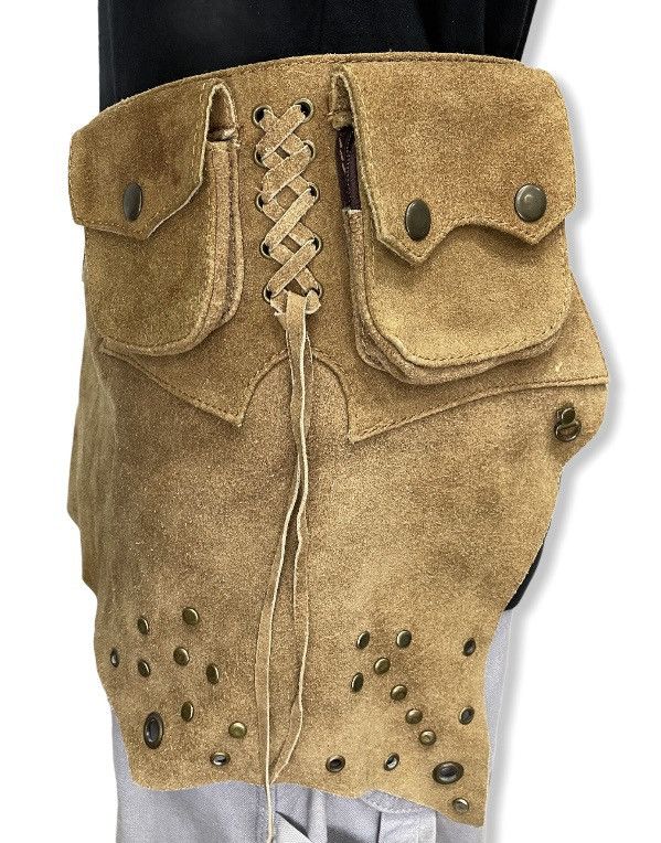 Cowboy Equipment Designer Custom Made Leather Cowboy Style Apron Waist Bag Size ONE SIZE - 1 Thumbnail