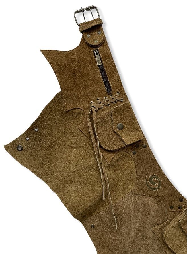 Cowboy Equipment Designer Custom Made Leather Cowboy Style Apron Waist Bag Size ONE SIZE - 9 Thumbnail